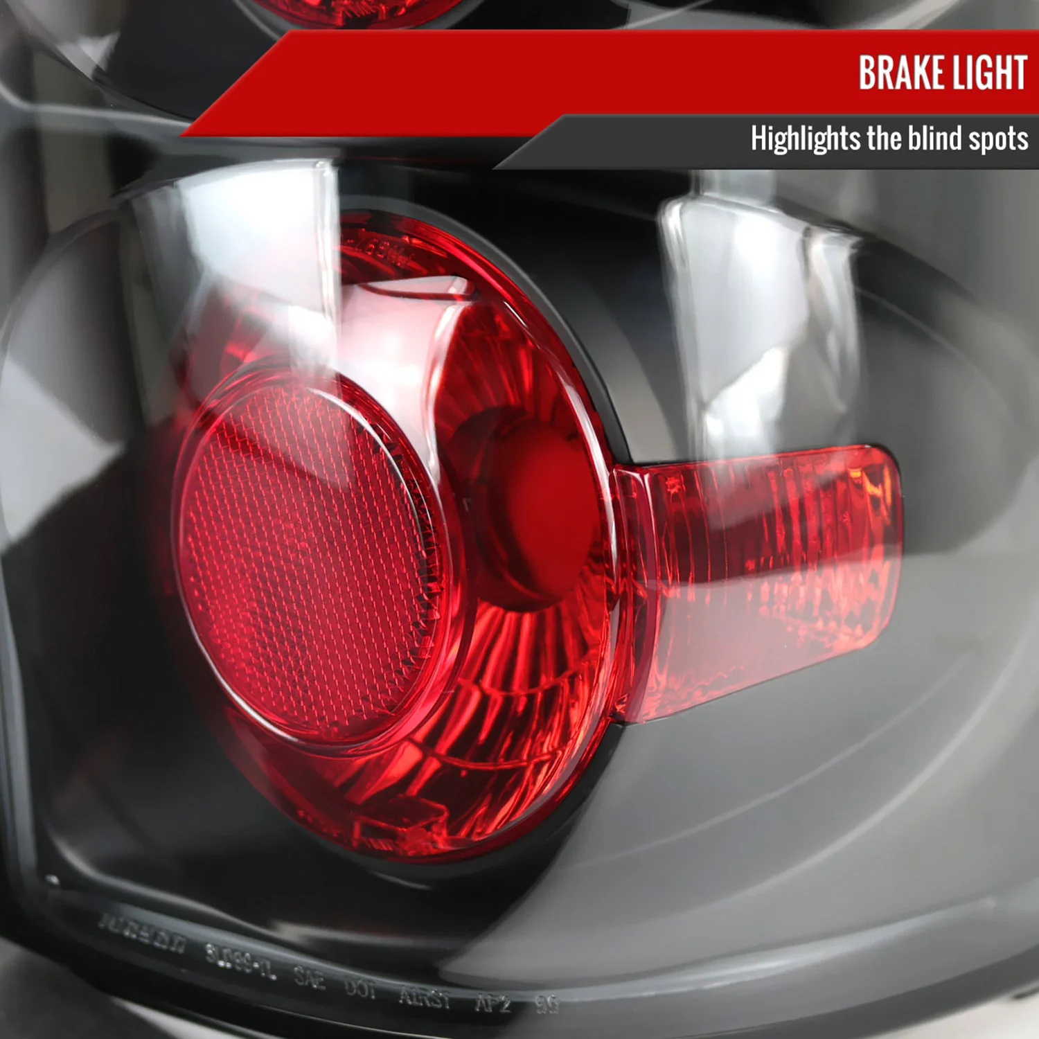 1999-2002 Chevy Silverado/ 1999-2006 GMC Sierra Tail Lights Matte Black/Clear - Image 4