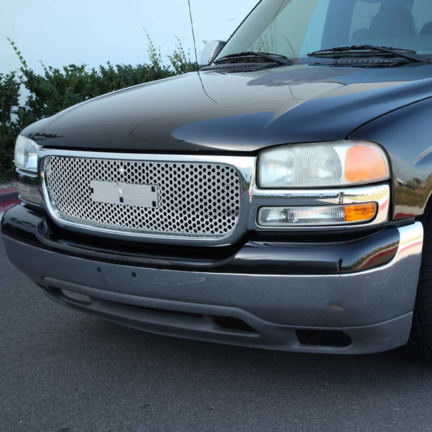 1999-2002 GMC Sierra 1500 2500LD/ 2000-2006 Yukon + XL Chrome Mesh Grille - Image 9