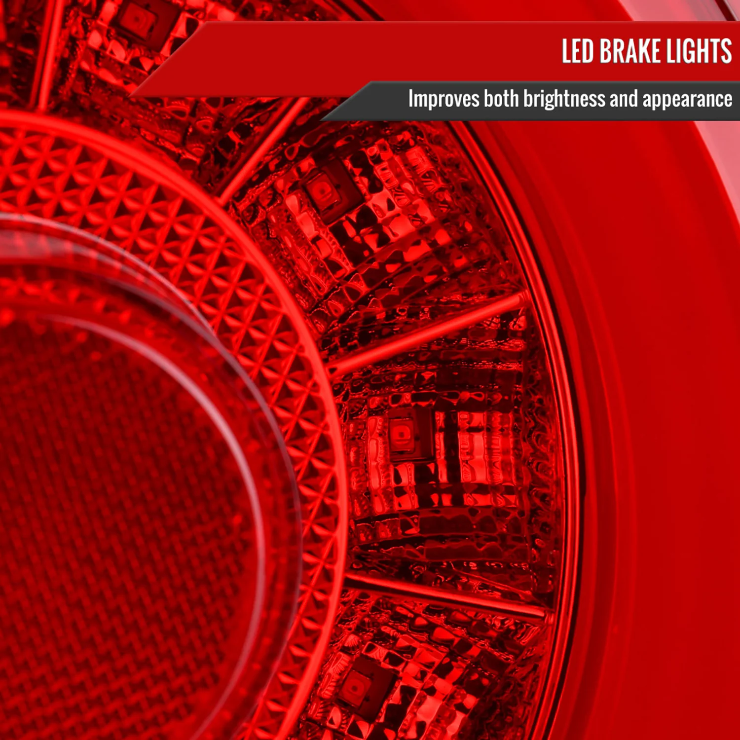 1999-2002 Nissan Skyline GT R34 JDM Red LED Tail Lights Chrome/Red Lens - Image 4