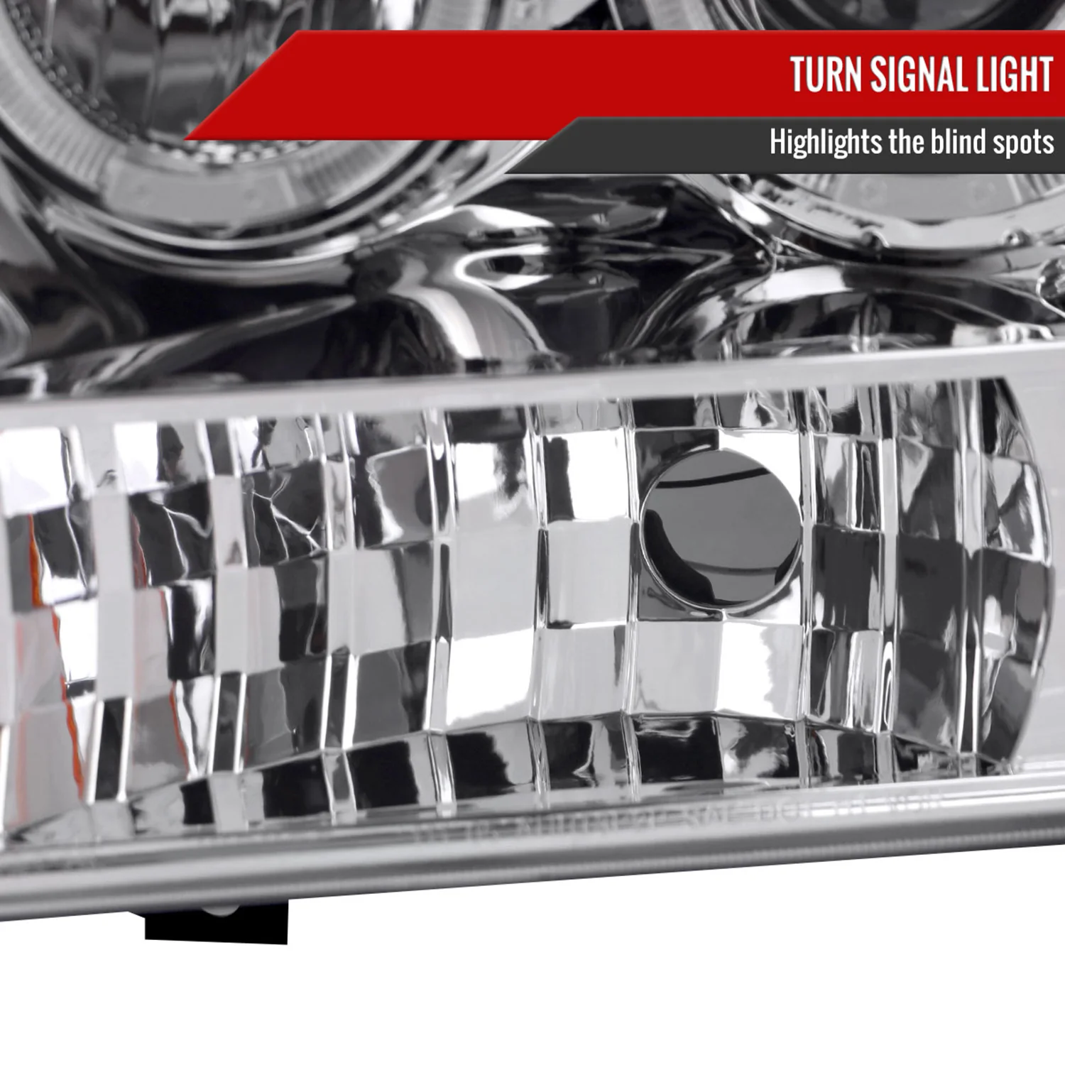 1999-2004 Ford Excursion F-250 F-350 F-450 F-550 Dual Halo Headlights Chrome - Image 6