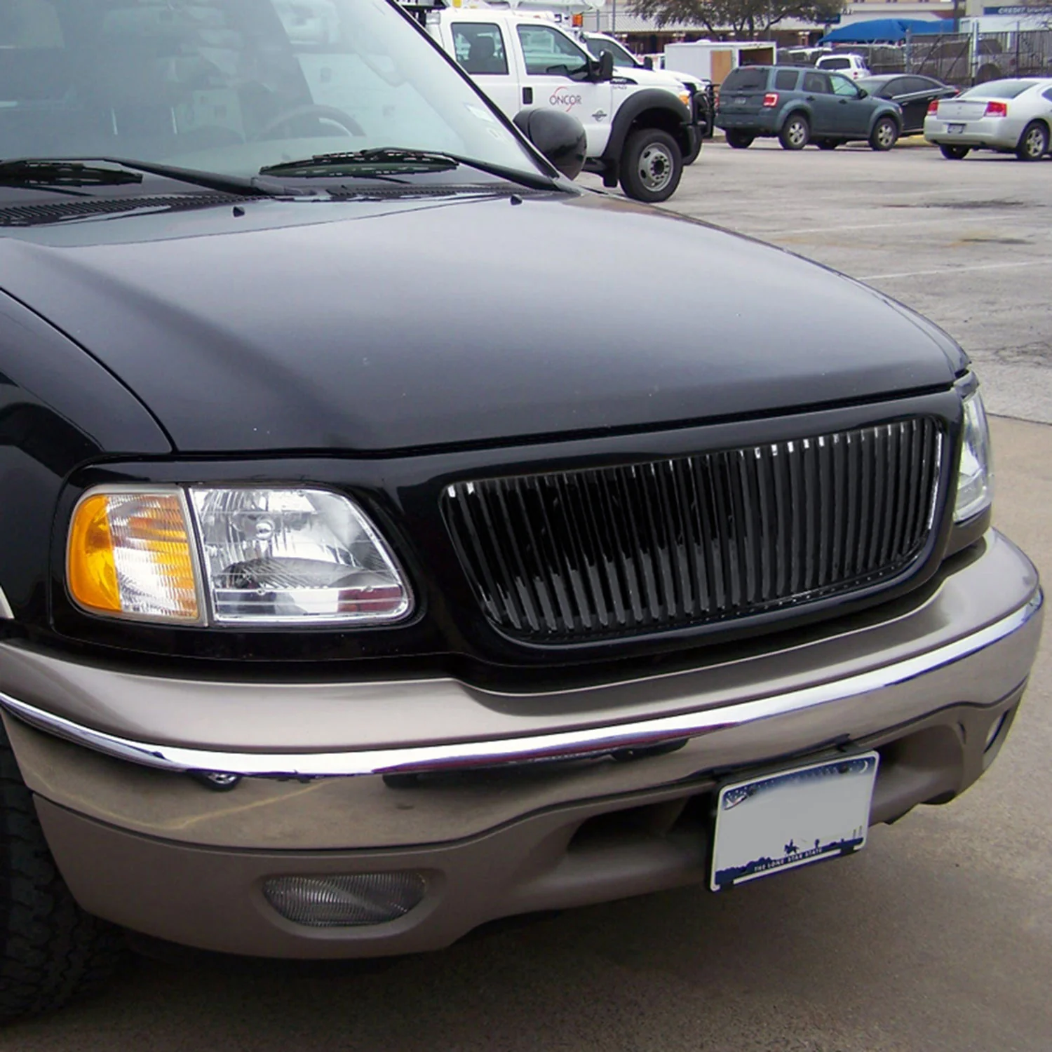 1999-2004 Ford F-150/Expedition Black ABS Vertical Grille - Image 10