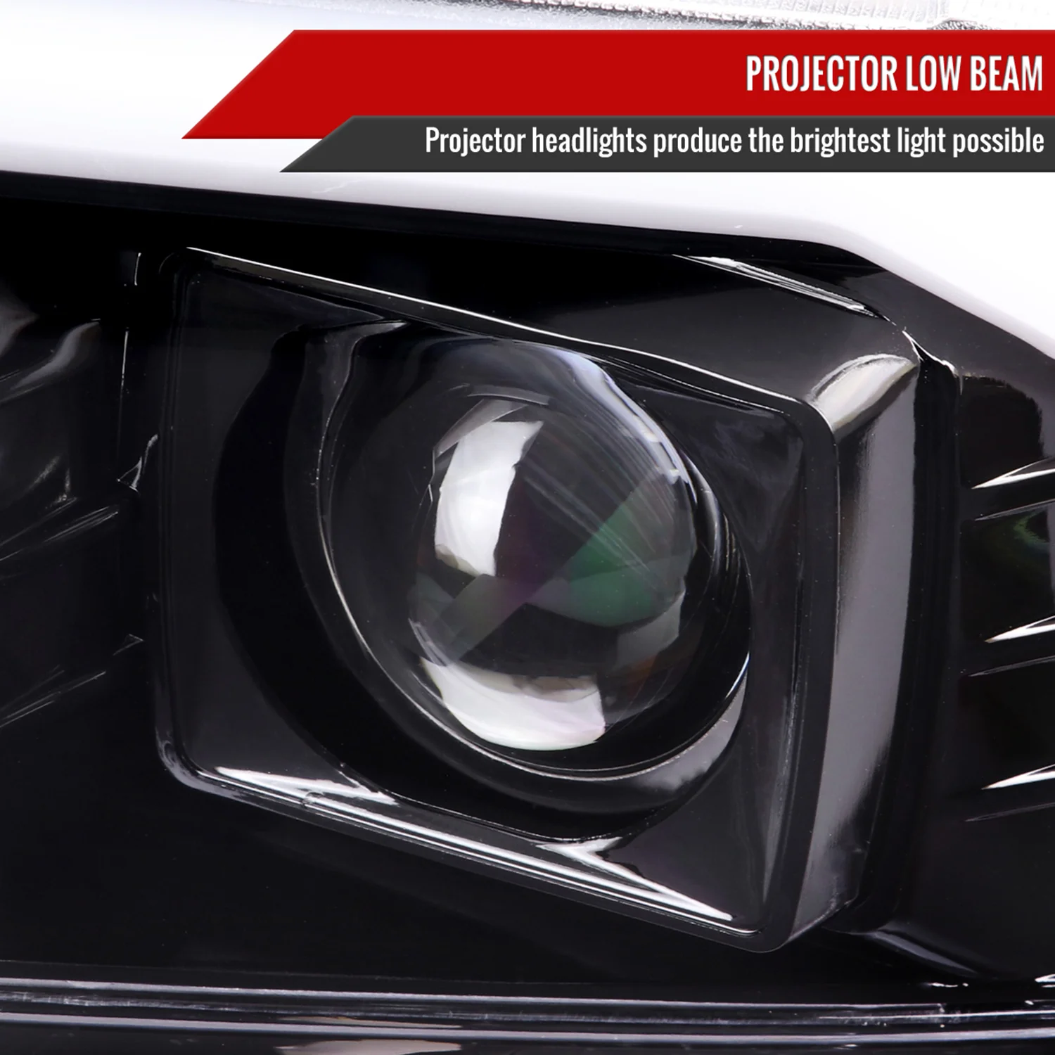 1999-2004 Ford F-250/350/450/550 /00-2004 Excursion LED Bar Headlights Black - Image 3