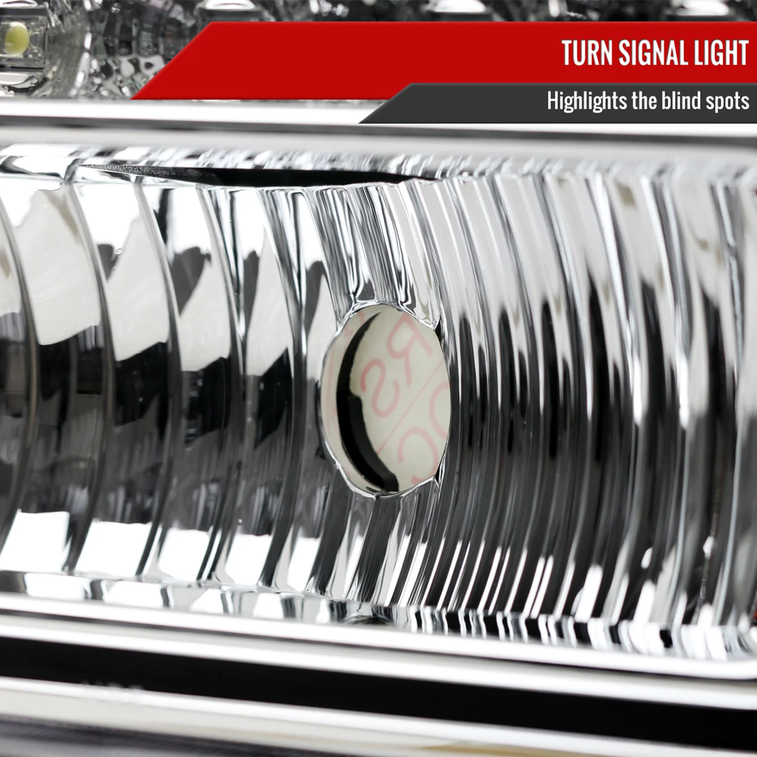 1999-2004 Ford F-250/350/450/550/Excursion Crystal Headlights LED Light Chrome - Image 5