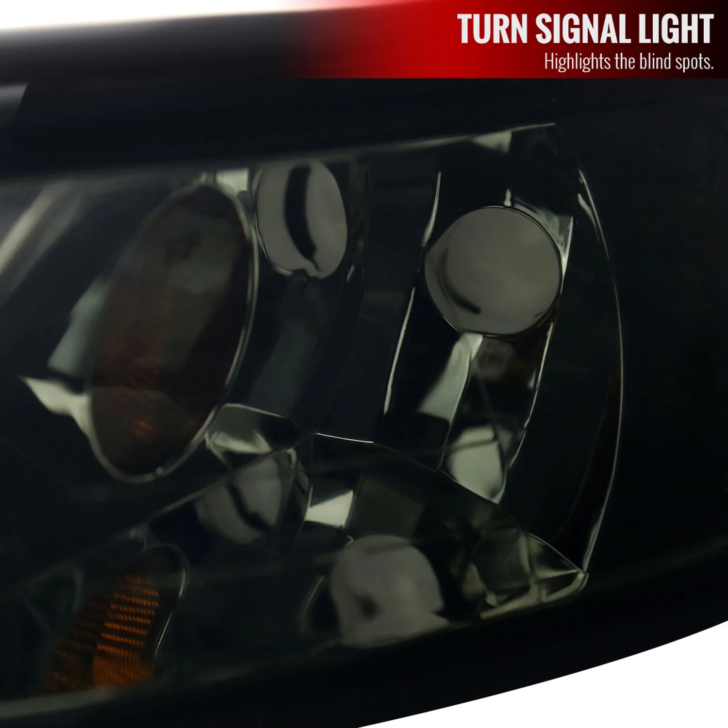 1999-2004 Ford Mustang LED Bar Factory Headlights Amber Reflector Chrome/Smoke - Image 5