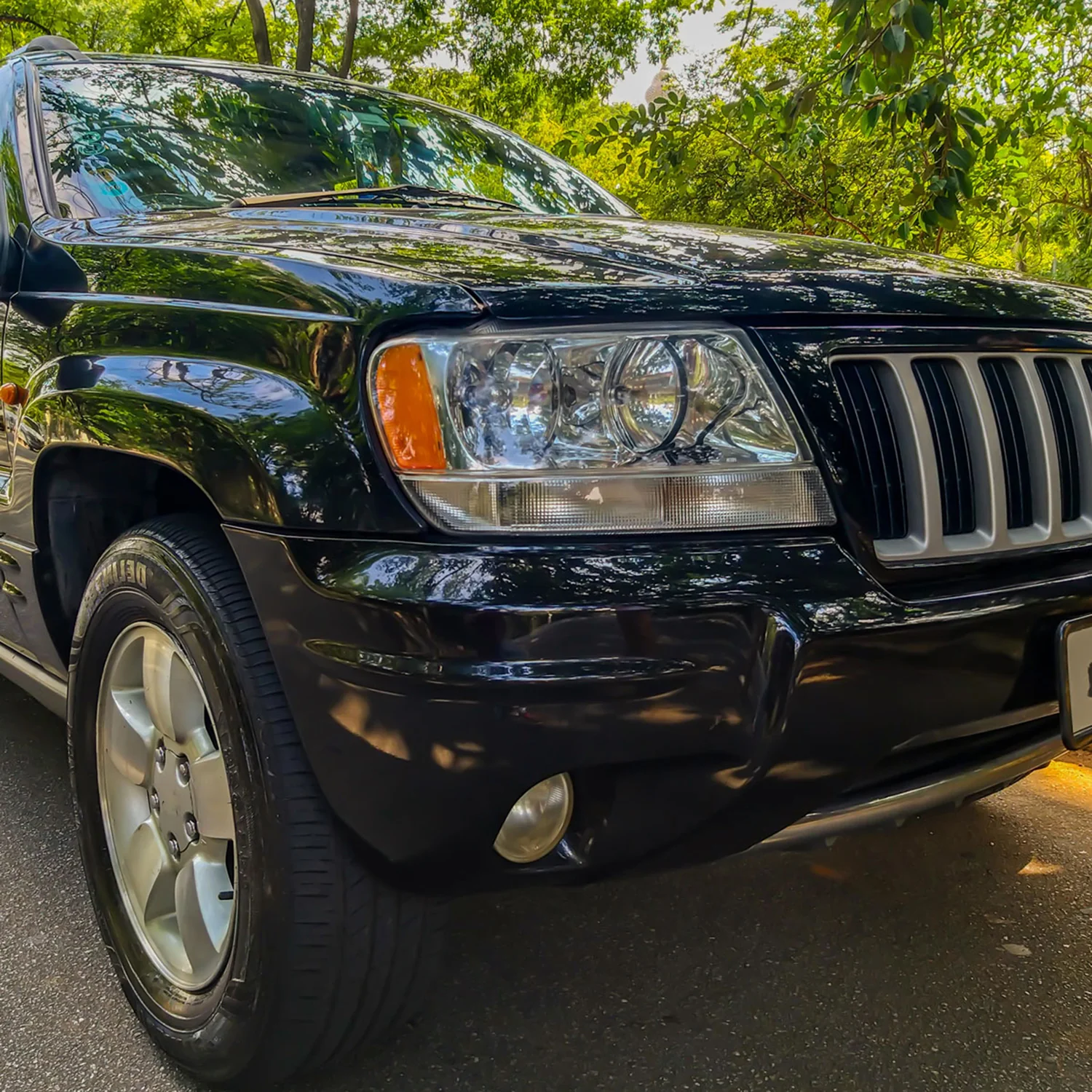 1999-2004 Jeep Grand Cherokee Factory Crystal Headlights Amber Reflectors - Image 9