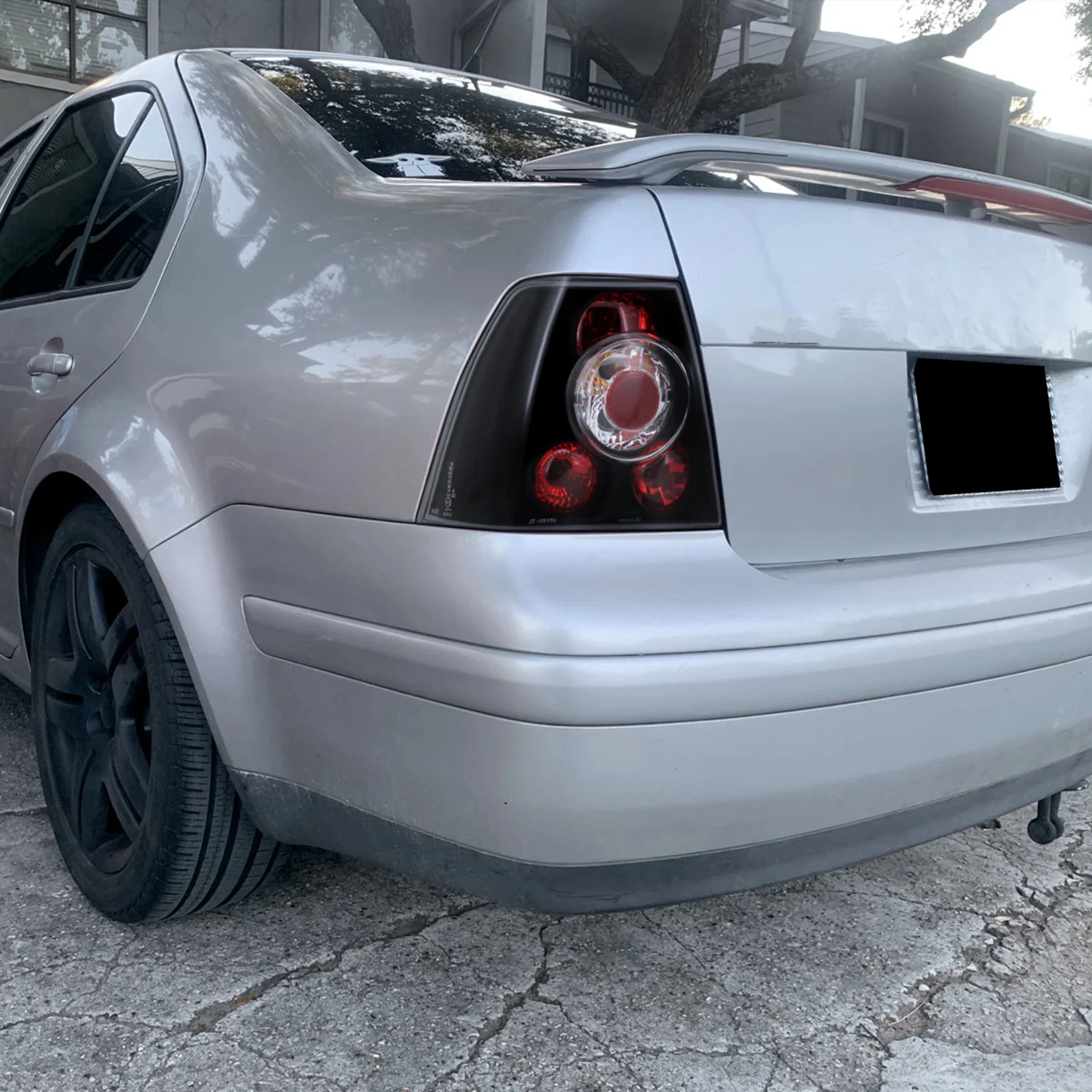 1999-2005 VW Jetta/Bora Mk4 Sedan Tail Lights Matte Black/Clear Lens - Image 9