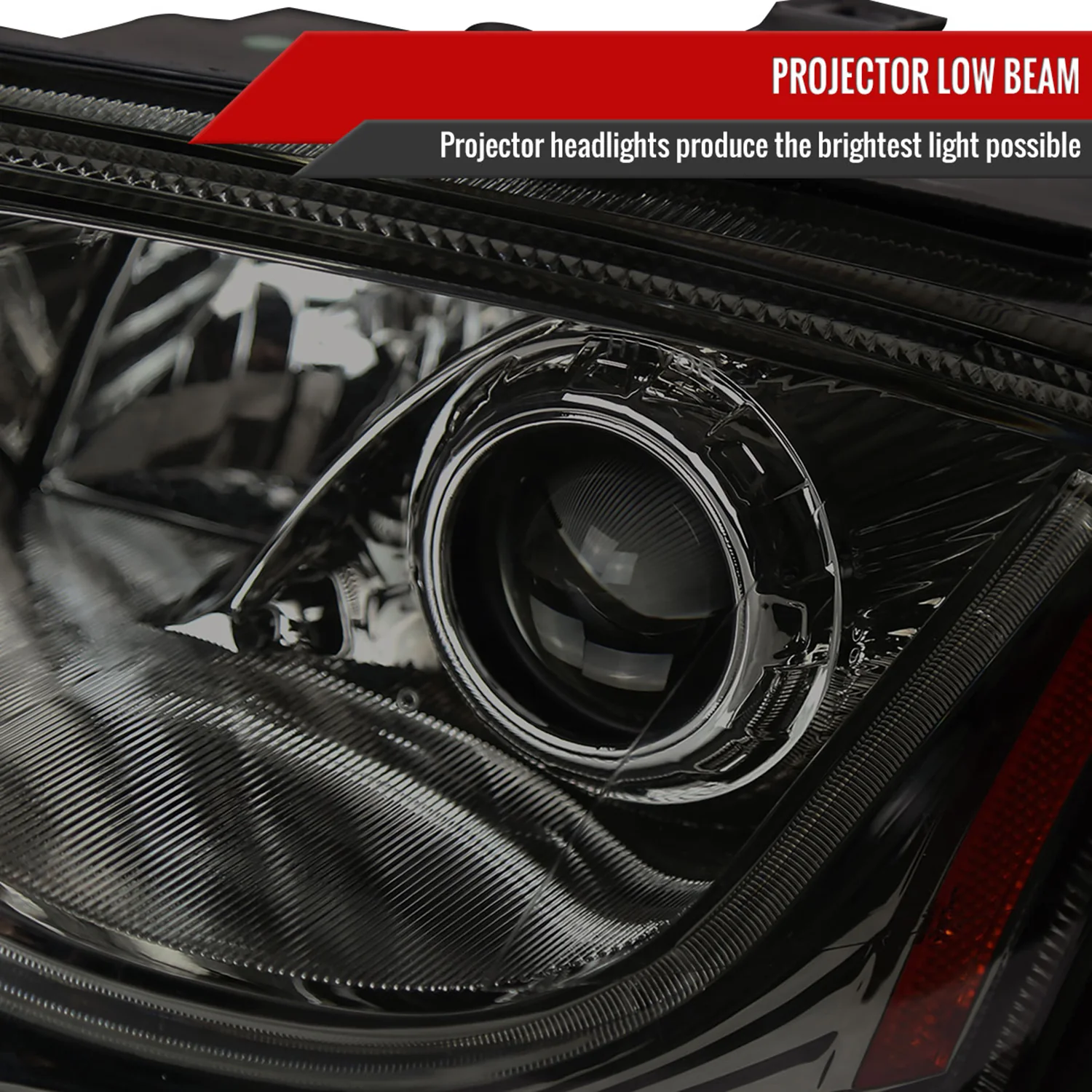 1999-2006 Audi TT LED Bar Projector Headlights Chrome Housing/Smoke Lens - Image 3