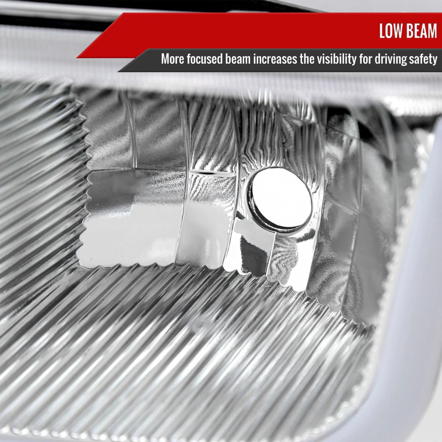 1999-2006 GMC Sierra/ 00-2006 Yukon/Yukon XL LED Tube Factory Headlights Chrome - Image 3