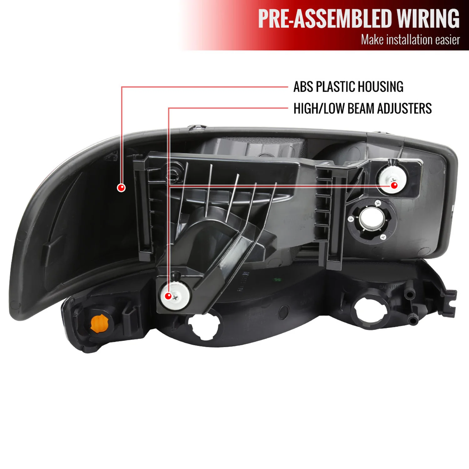 1999-2006 GMC Sierra/Yukon/Yukon XL Headlights&Bumper Lights Amber & Smoke - Image 7