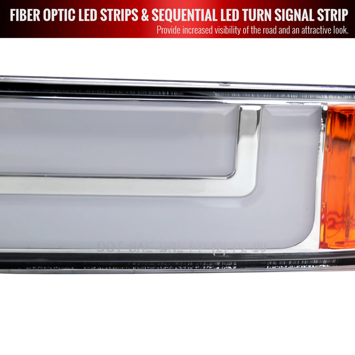 1999-2006 GMC Sierra/Yukon/Yukon XL Headlights&Signal Bumper Lights Chrome - Image 5