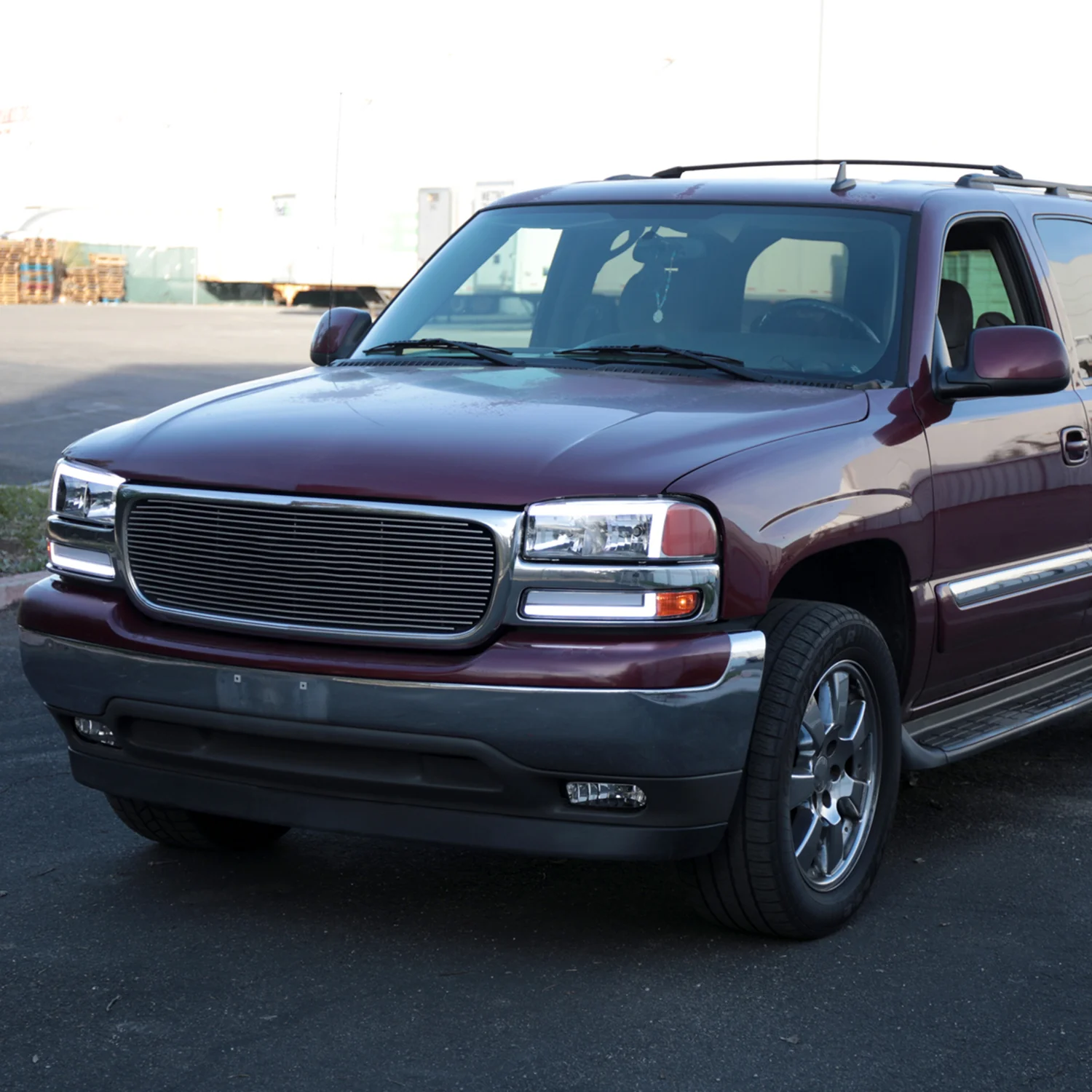 1999-2006 GMC Sierra/Yukon/Yukon XL Headlights&Signal Bumper Lights Chrome - Image 9