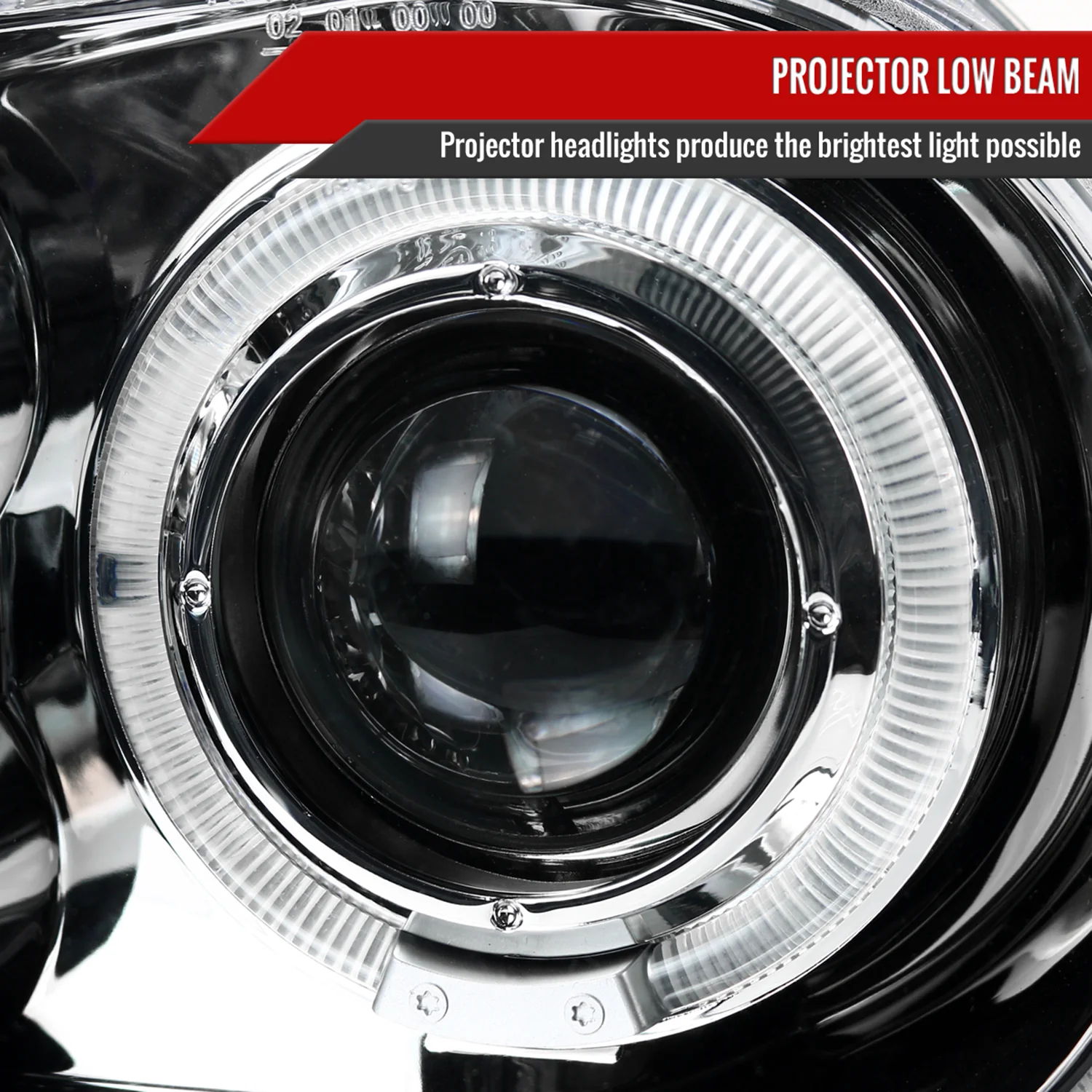 1999-2006 VW Golf Mk4 GTI/R32 Cabrio Dual Halo Projector Headlights Chrome - Image 3