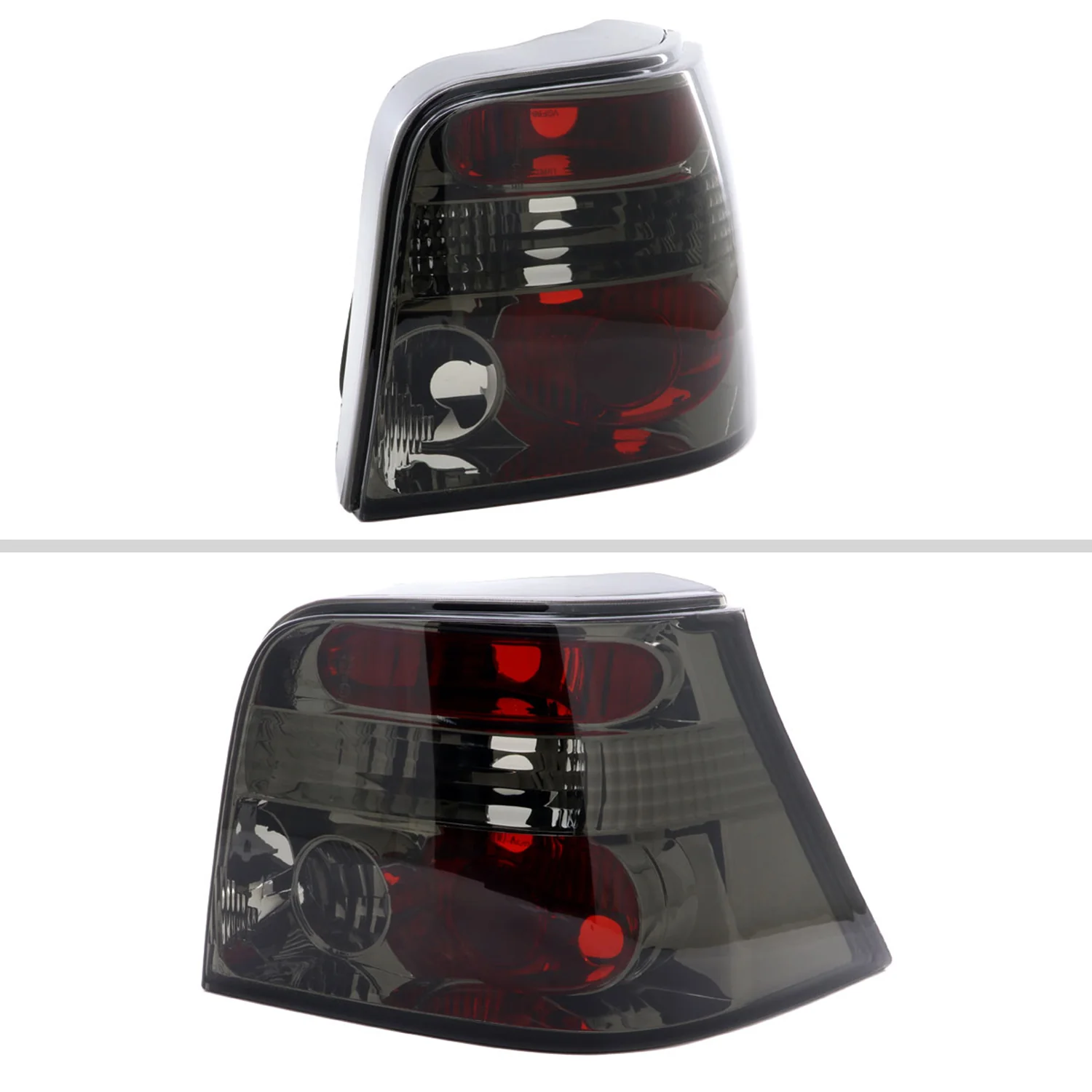 1999-2006 VW Golf Mk4/GTI/R32 Tail Lights Chrome Housing/Smoke Lens - Image 2