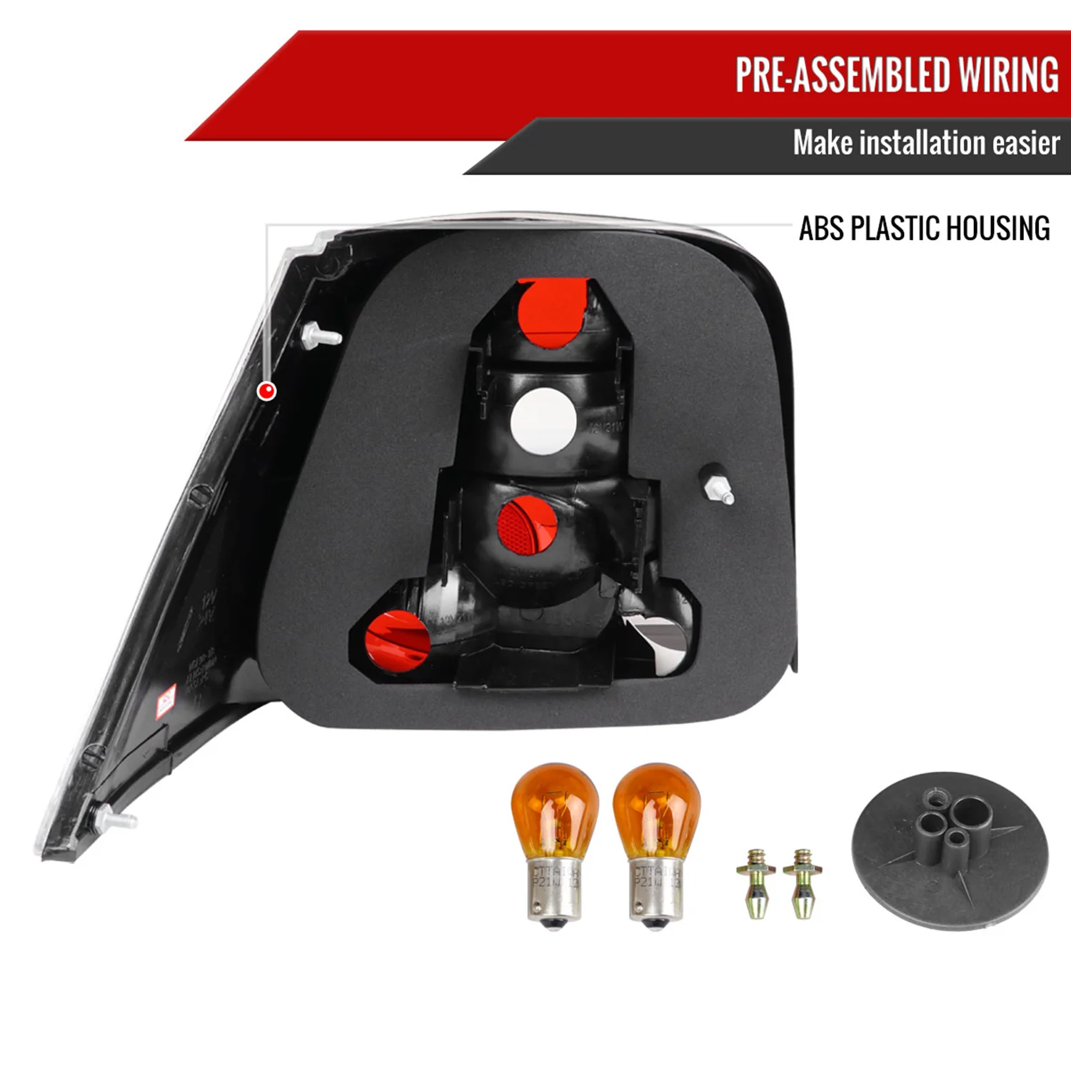 1999-2006 VW Golf Mk4/GTI/R32 Tail Lights Chrome Housing/Smoke Lens - Image 7