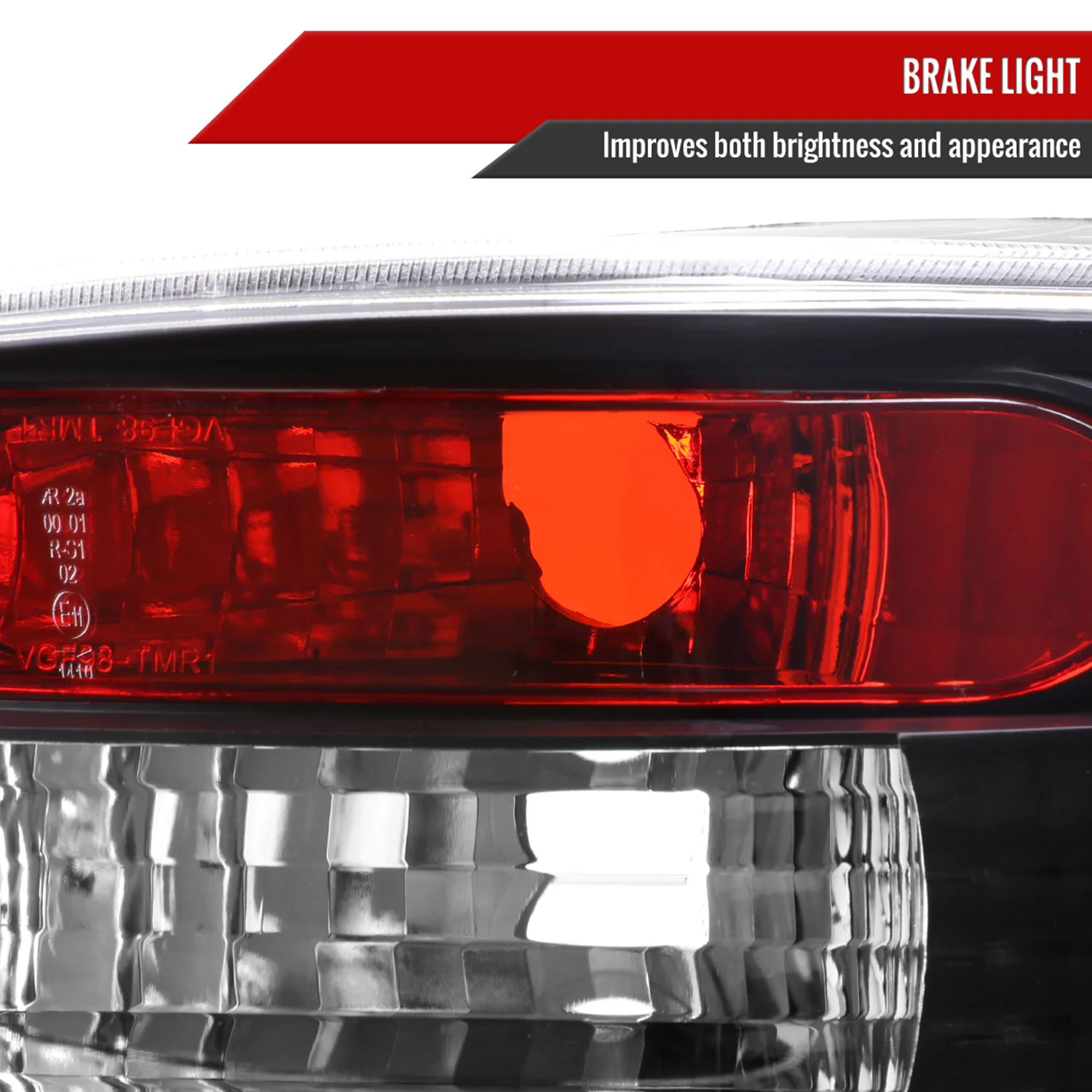 1999-2006 VW Golf Mk4/GTI/R32 Tail Lights Matte Black/Clear Lens - Image 3