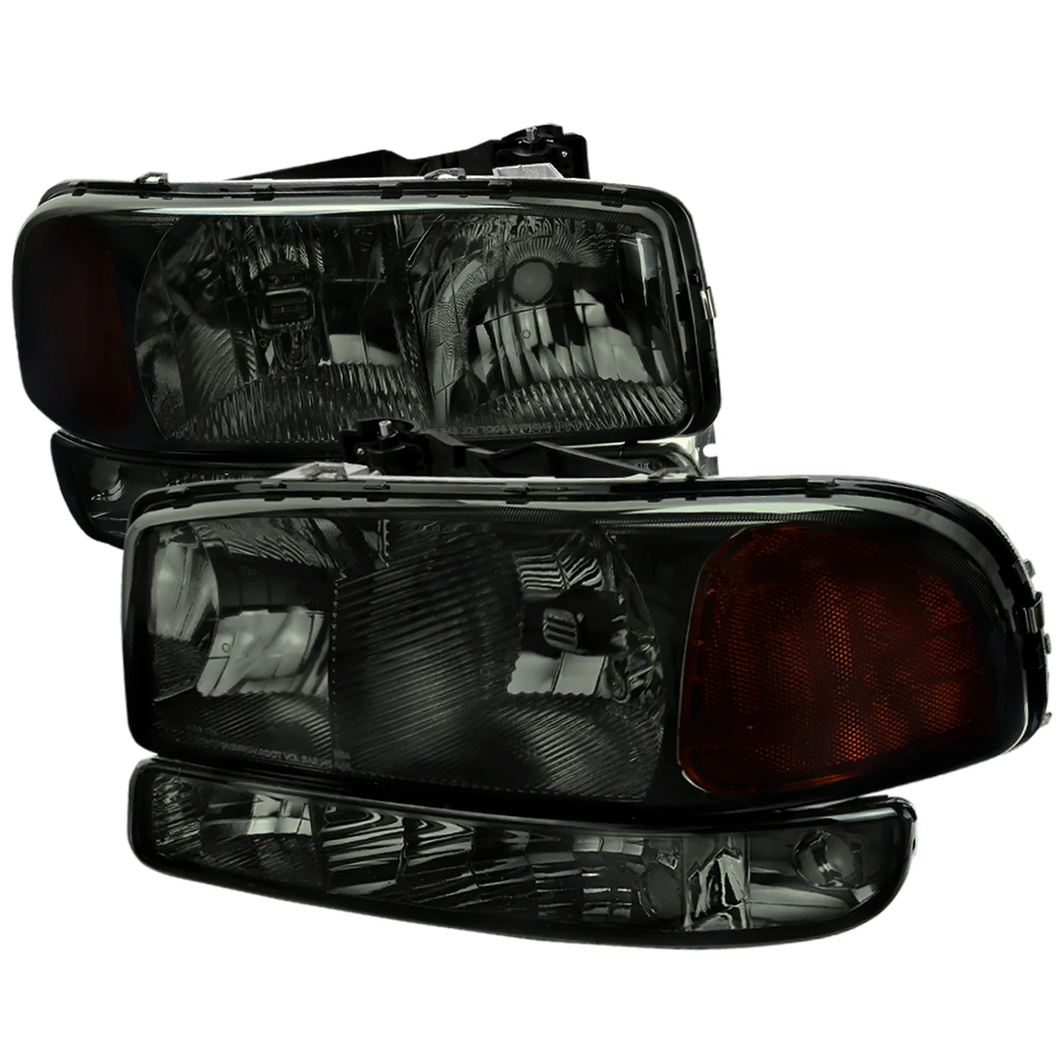 1999-2007 GMC Sierra/ Yukon/Yukon XL Factory Crystal Headlights Amber & Smoke