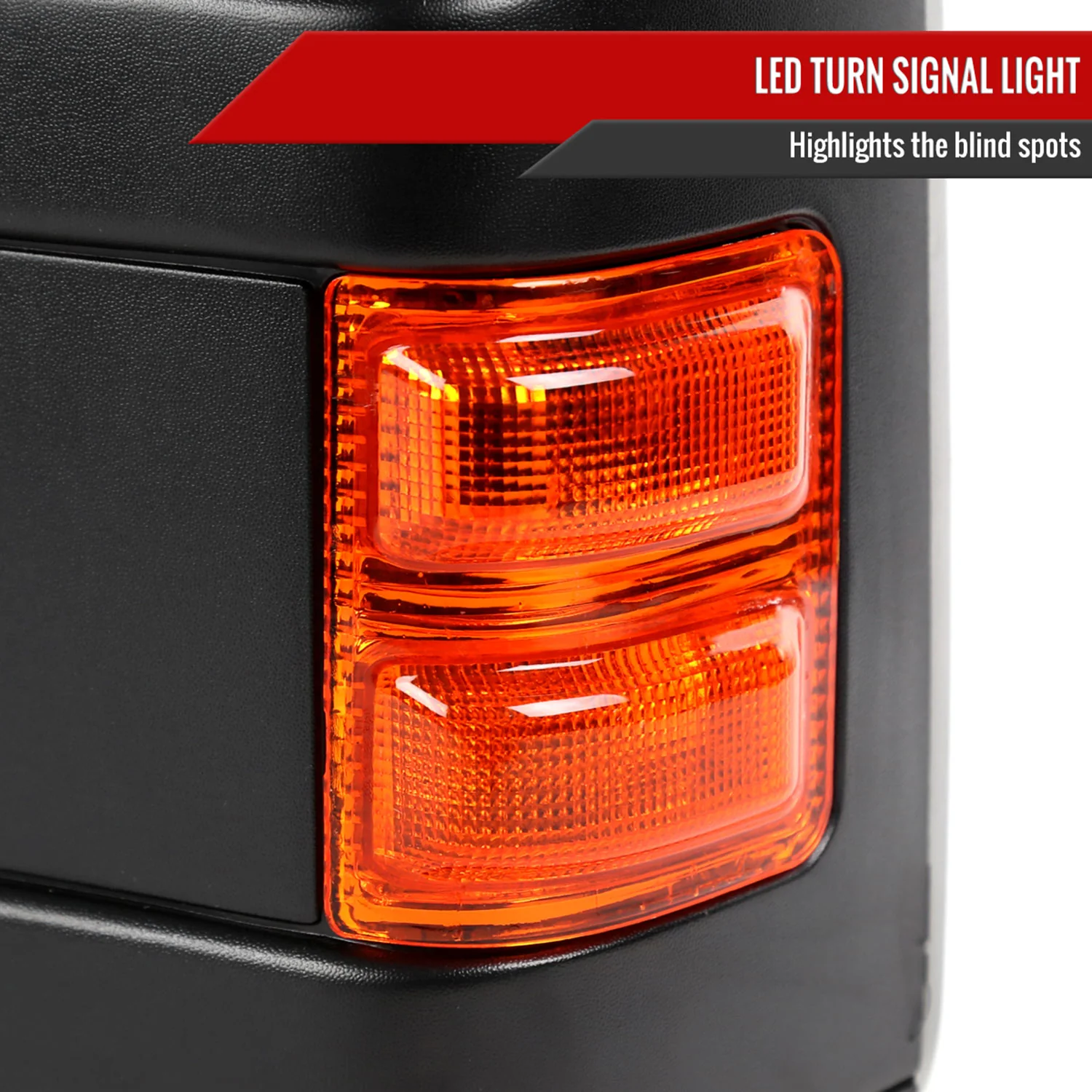 1999-2016 Ford F-250/350/450/550 Manual Towing Mirrors Amber Lens &Turn Signal - Image 5