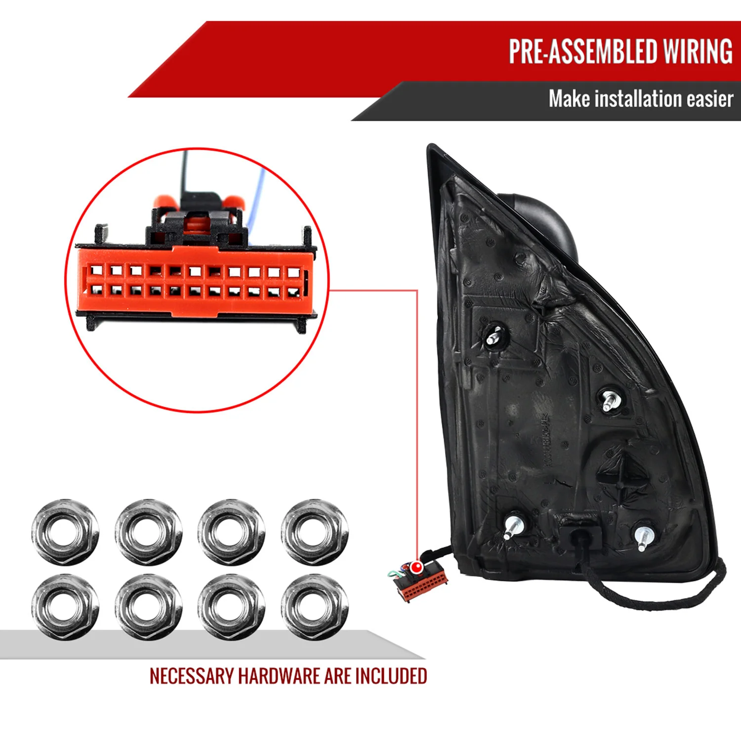 1999-2016 Ford F-250/350/450/550 Manual Towing Mirrors Smoke Lens &Turn Signal - Image 7