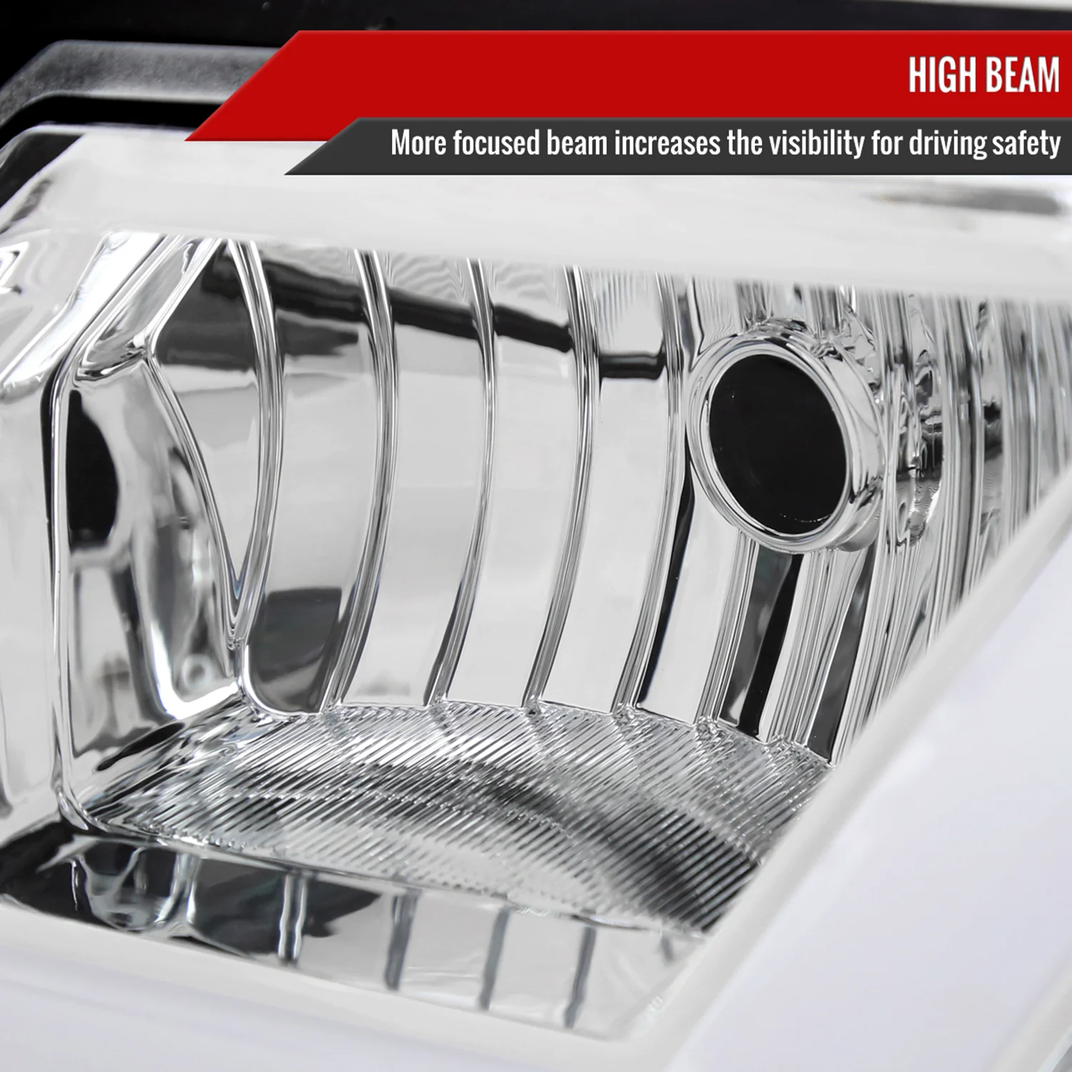 2000-2005 Chevy Impala LED Bar Factory Style Headlights Chrome/Clear Lens - Image 4