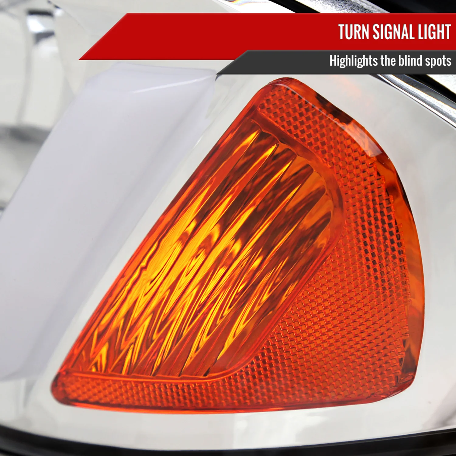 2000-2005 Chevy Impala LED Bar Factory Style Headlights Chrome/Clear Lens - Image 6