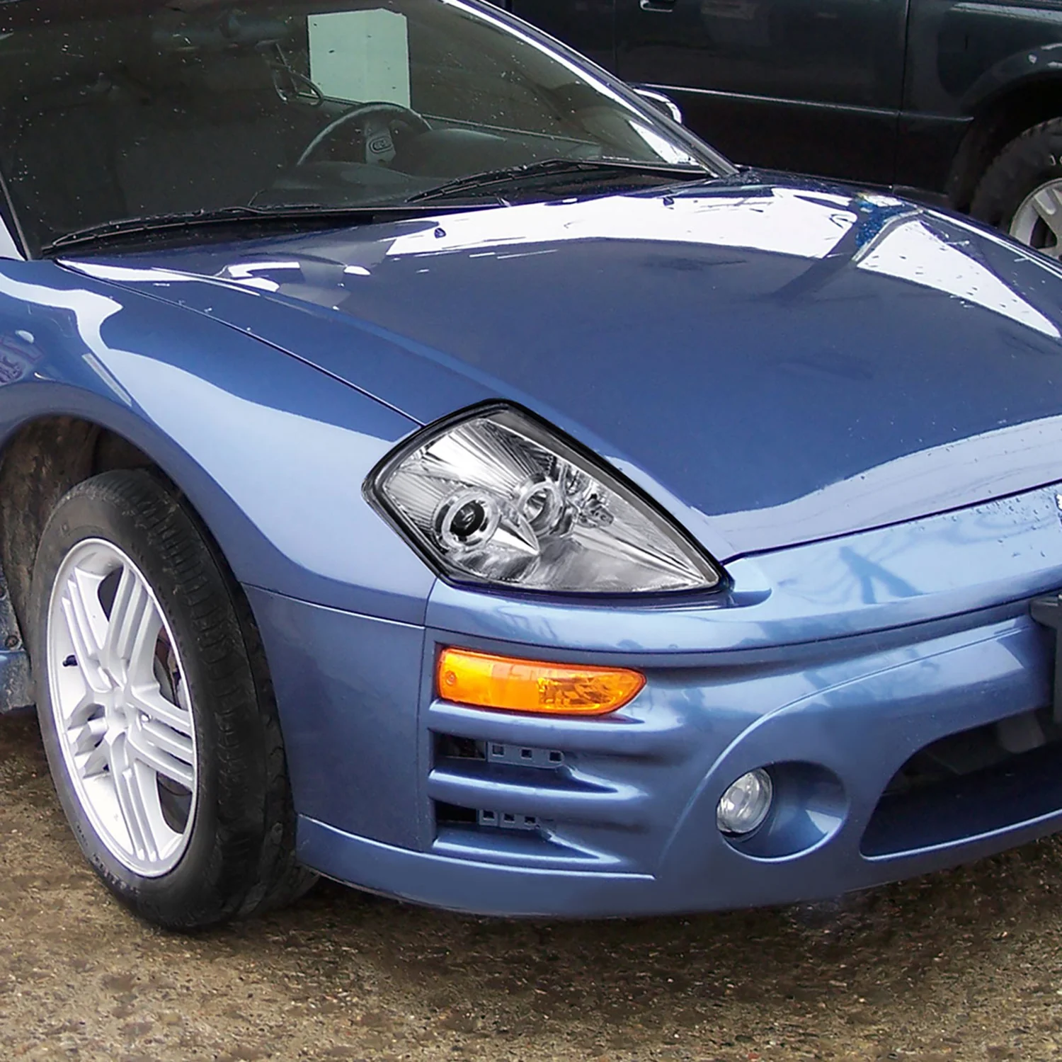 2000-2005 Mitsubishi Eclipse Dual Halo Projector Headlights Chrome/Clear Lens - Image 10