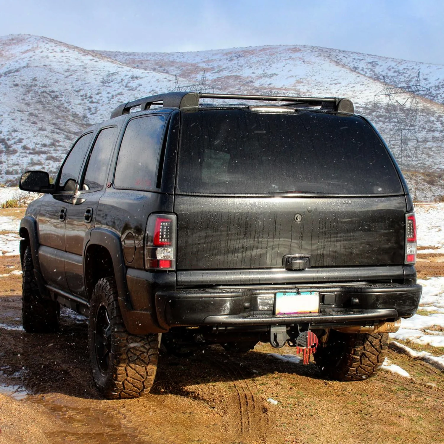 2000-2006 Chevy Suburban/Tahoe/Yukon/Yukon XL LED C Bar Tail Lights Black - Image 9