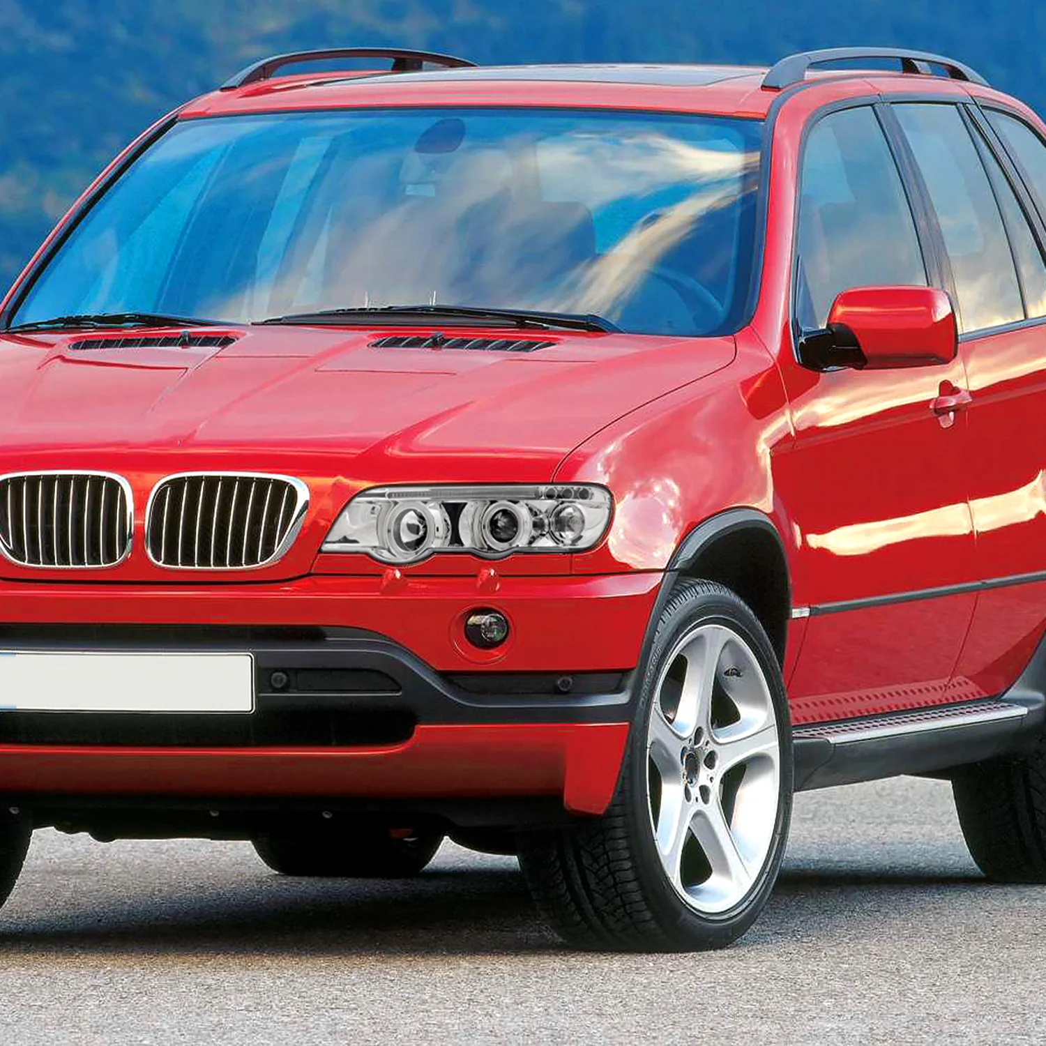 2001-2003 BMW E53 X5 Dual Halo Projector Headlights Chrome/Clear Lens - Image 10