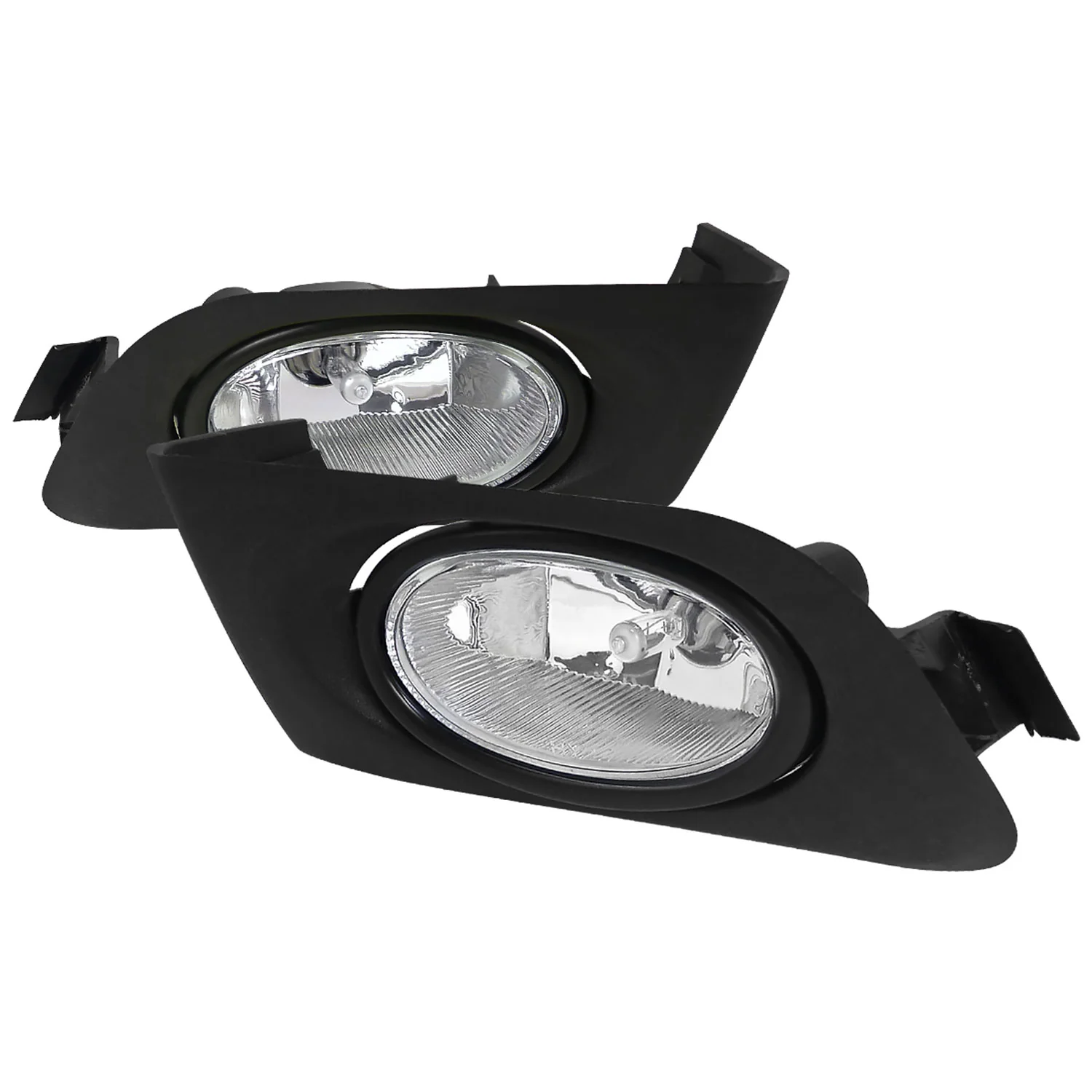 2001-2003 Honda Civic Coupe/Sedan H11 Fog Lights Kit Chrome/Clear Lens