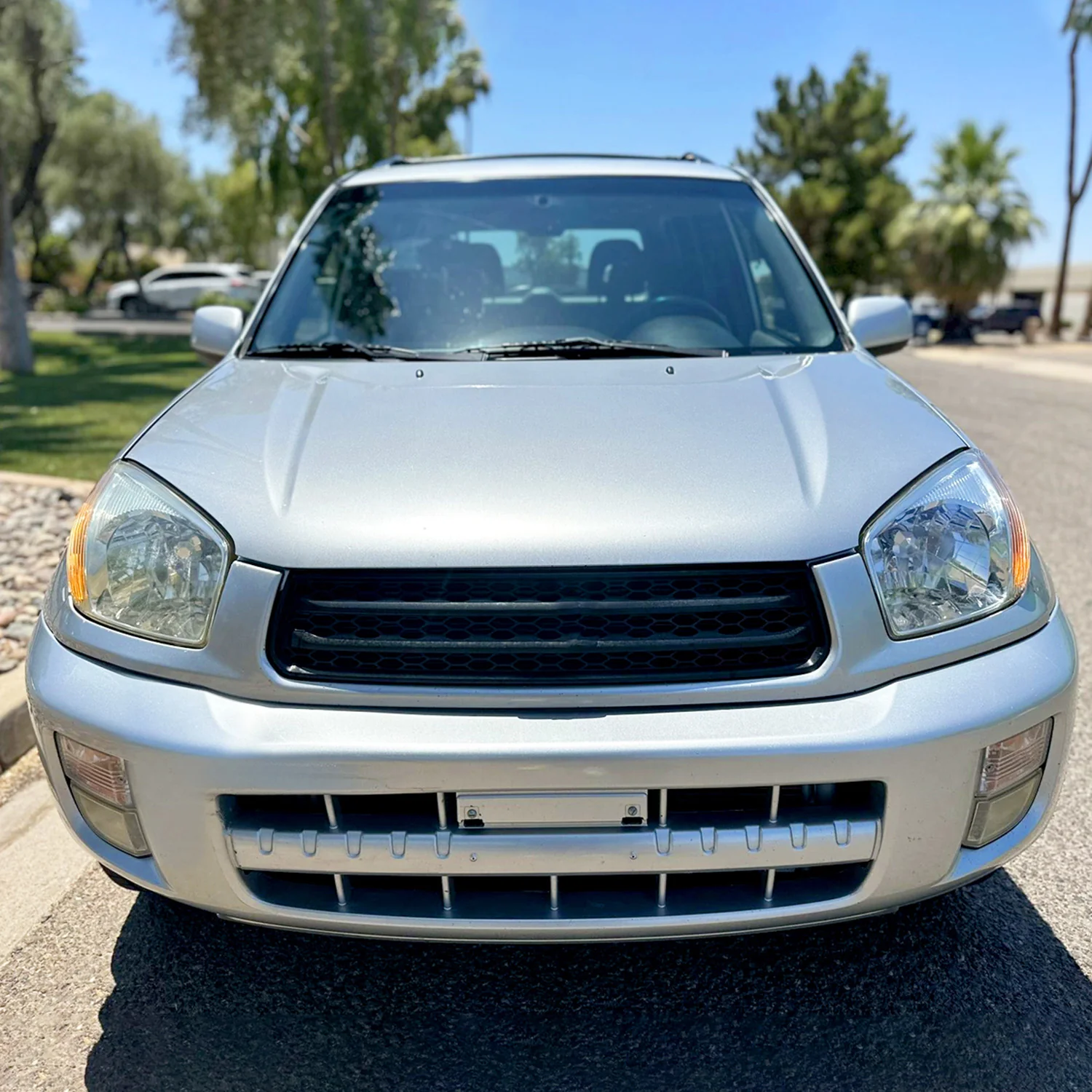 2001-2003 Toyota RAV4 Factory Style Headlights Chrome Housing/Clear Lens - Image 9
