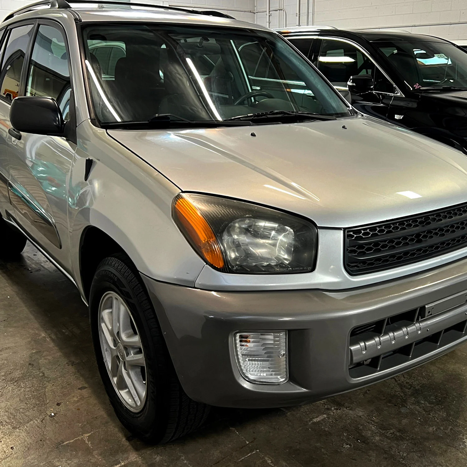 2001-2003 Toyota RAV4 Factory Style Headlights Matte Black/Clear Lens - Image 9