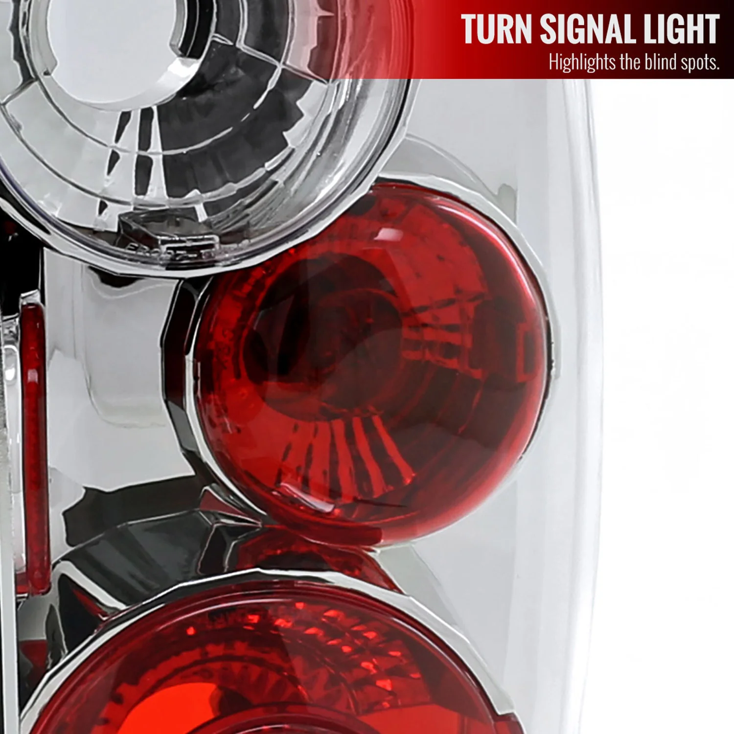 2001-2005 Ford Ranger Tail Lights Chrome Housing/Clear Lens - Image 4