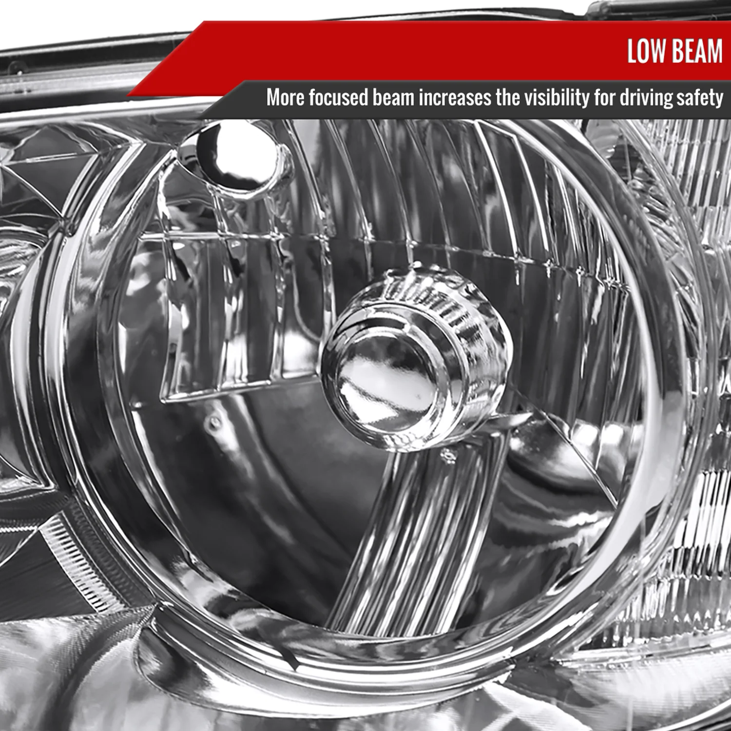 2001-2005 Lexus IS300 Factory Style Crystal Headlights Chrome/Clear Lens - Image 3