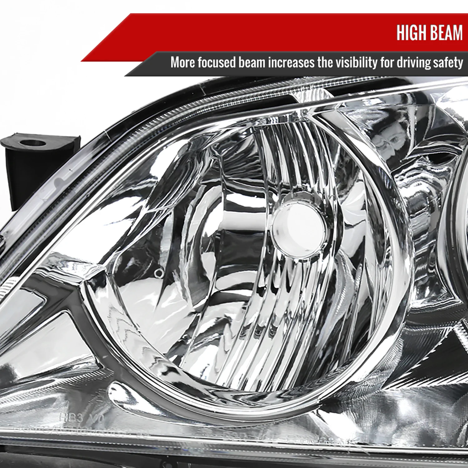 2001-2005 Lexus IS300 Factory Style Crystal Headlights Chrome/Clear Lens - Image 4