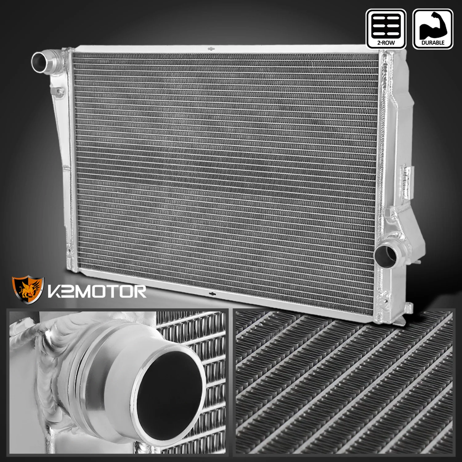 2001-2006 BMW 3 Series E46 Manual Transmission Alu 3-Row Performance Radiator - Image 2