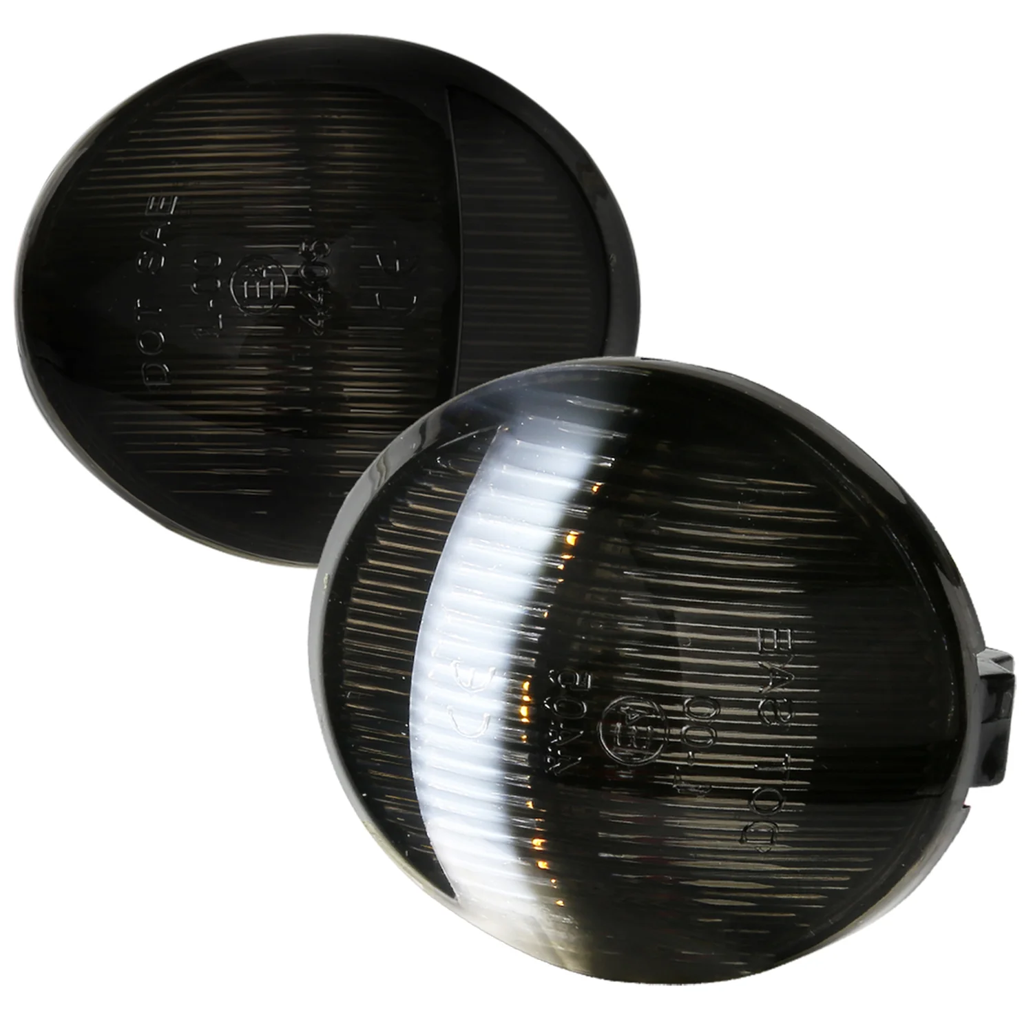 2001-2014 Ford F-150 Rear LED License Plate Lights Glossy Black/Smoke Lens