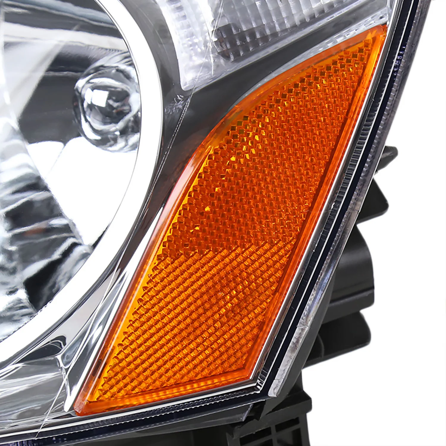 2002-2004 Acura RSX Factory Style Headlights w/ Amber Reflectors Chrome/Clear - Image 7