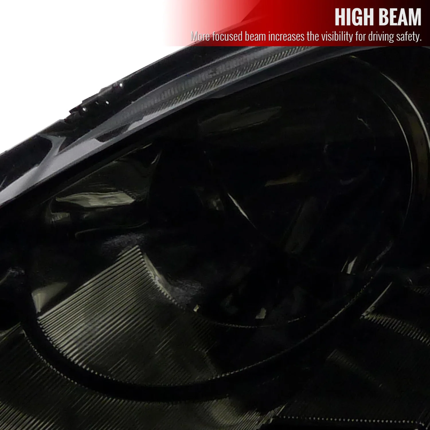 2002-2004 Acura RSX Factory Style Headlights w/ Amber Reflectors Chrome/Smoke - Image 3
