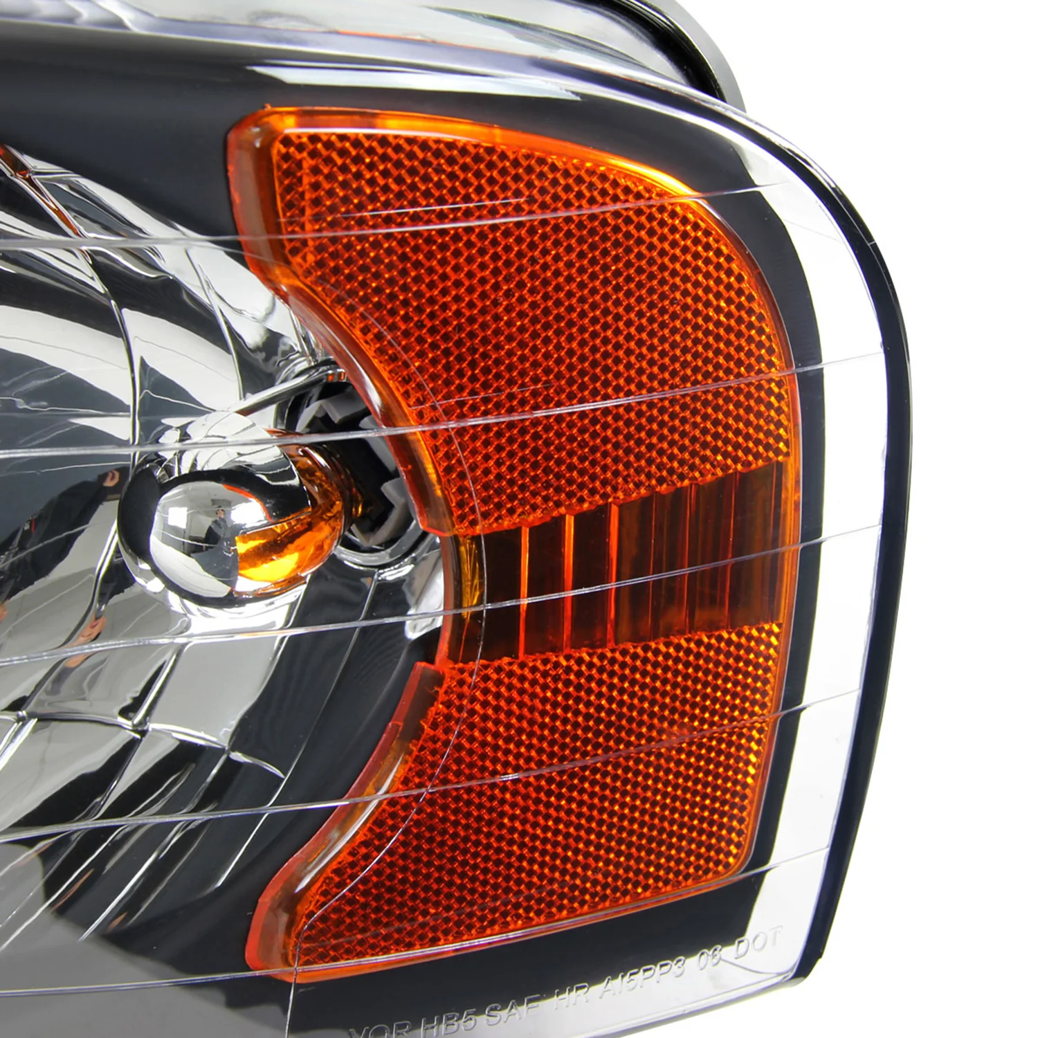 2002-2005 Dodge RAM 1500/ 03-2005 RAM 2500 3500 Headlights Amber Reflectors - Image 6