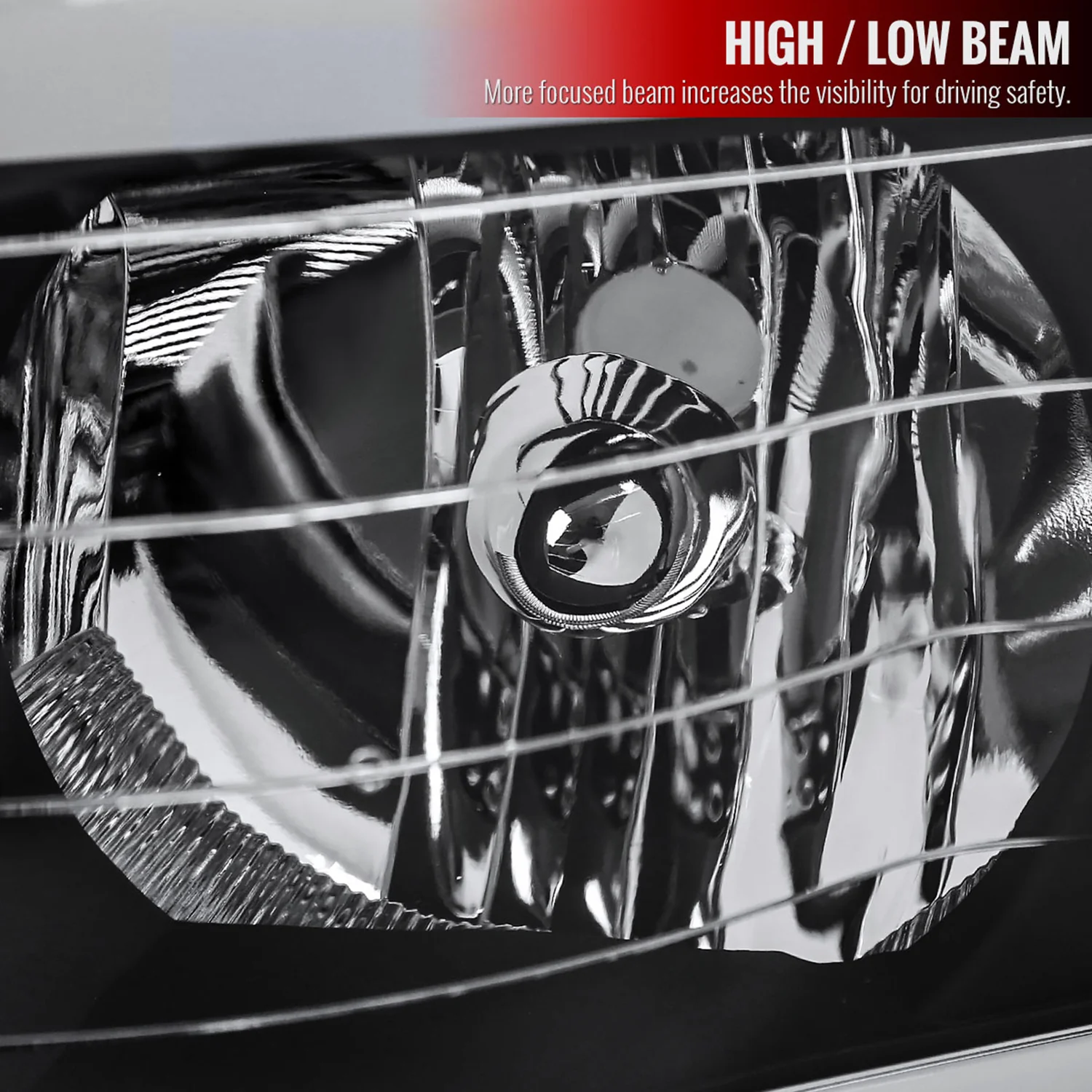 2002-2005 Dodge RAM 1500 / 2500/3500 LED Tube Factory Headlights - Image 2