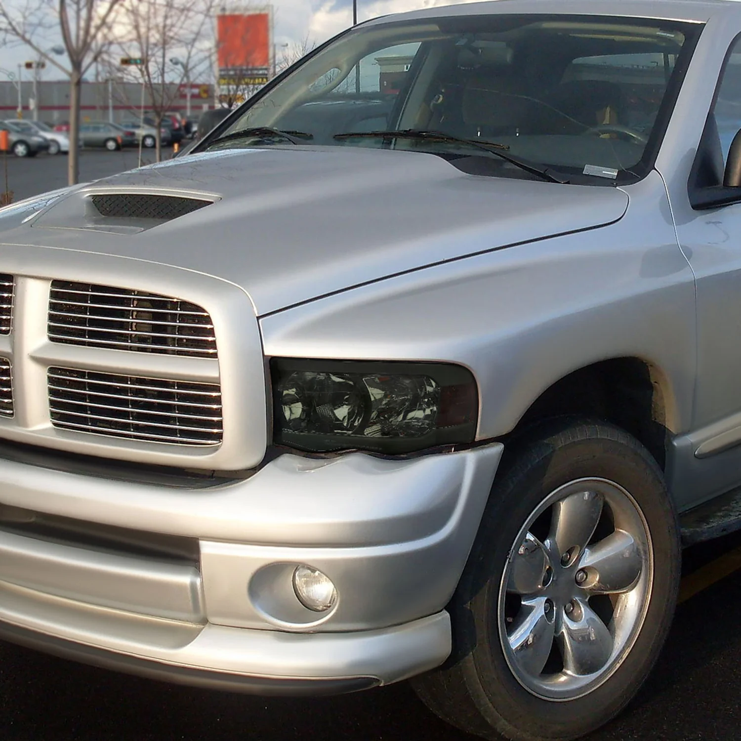 2002-2005 Dodge RAM 1500 /RAM 2500/3500 LED Tube Factory Headlights Smoked - Image 10