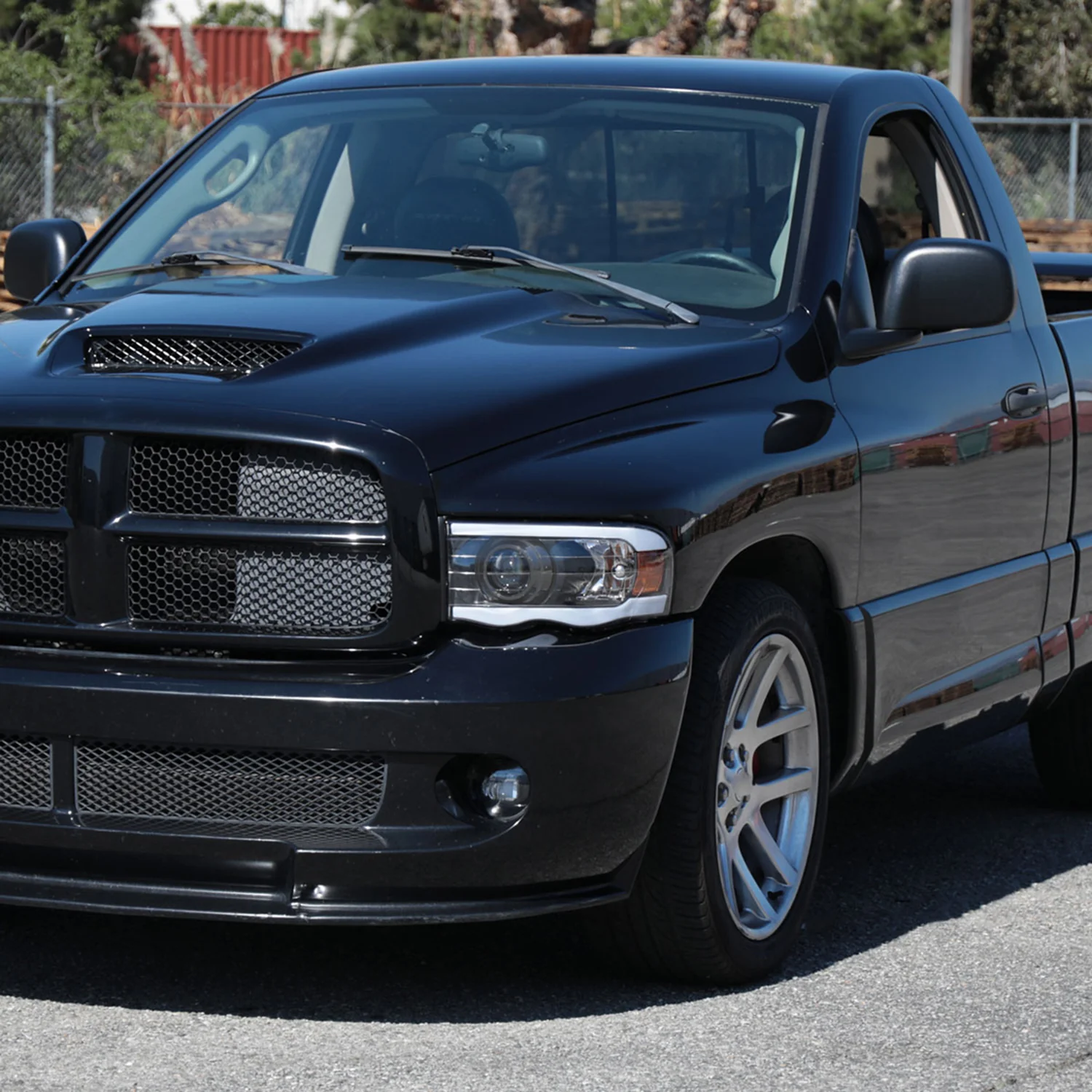 2002-2005 Dodge Ram 1500 / RAM 2500 / 3500 LED Tube Headlights Matte Black - Image 9