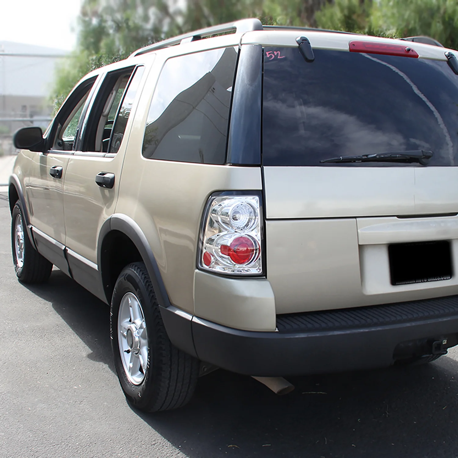 2002-2005 Ford Explorer Tail Lights Chrome Housing/Clear Lens - Image 10