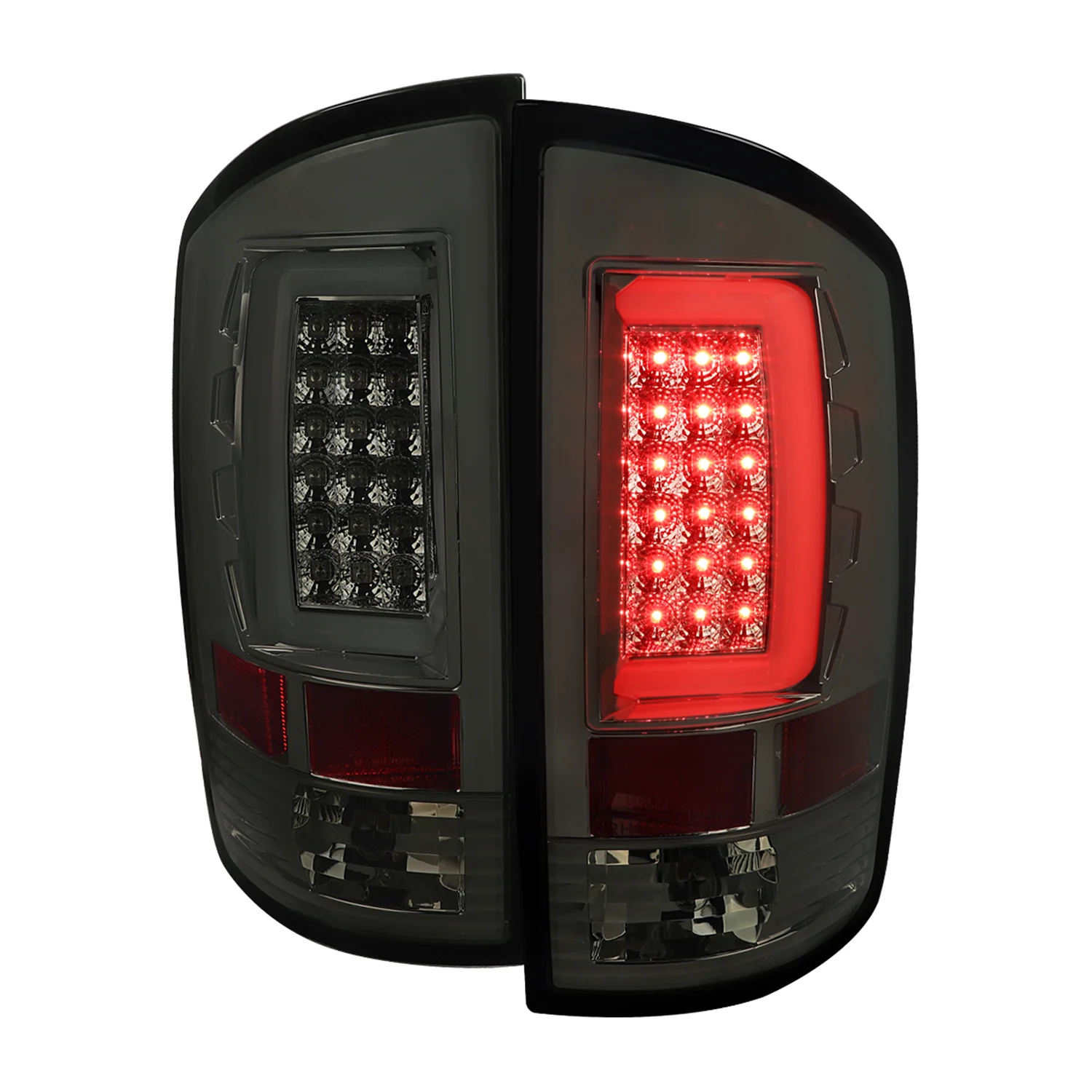 2002-2006 Dodge RAM 1500 2500 3500 LED Tail Lights -G2 Chrome/Smoke Lens