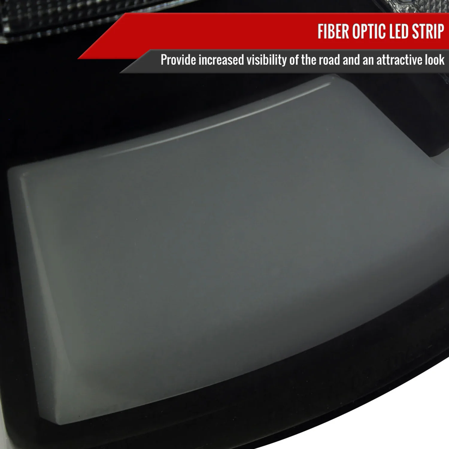 2002-2006 Dodge RAM 1500/2500/3500 White LED Bar Tail Lights Matte Black/Smoke - Image 3