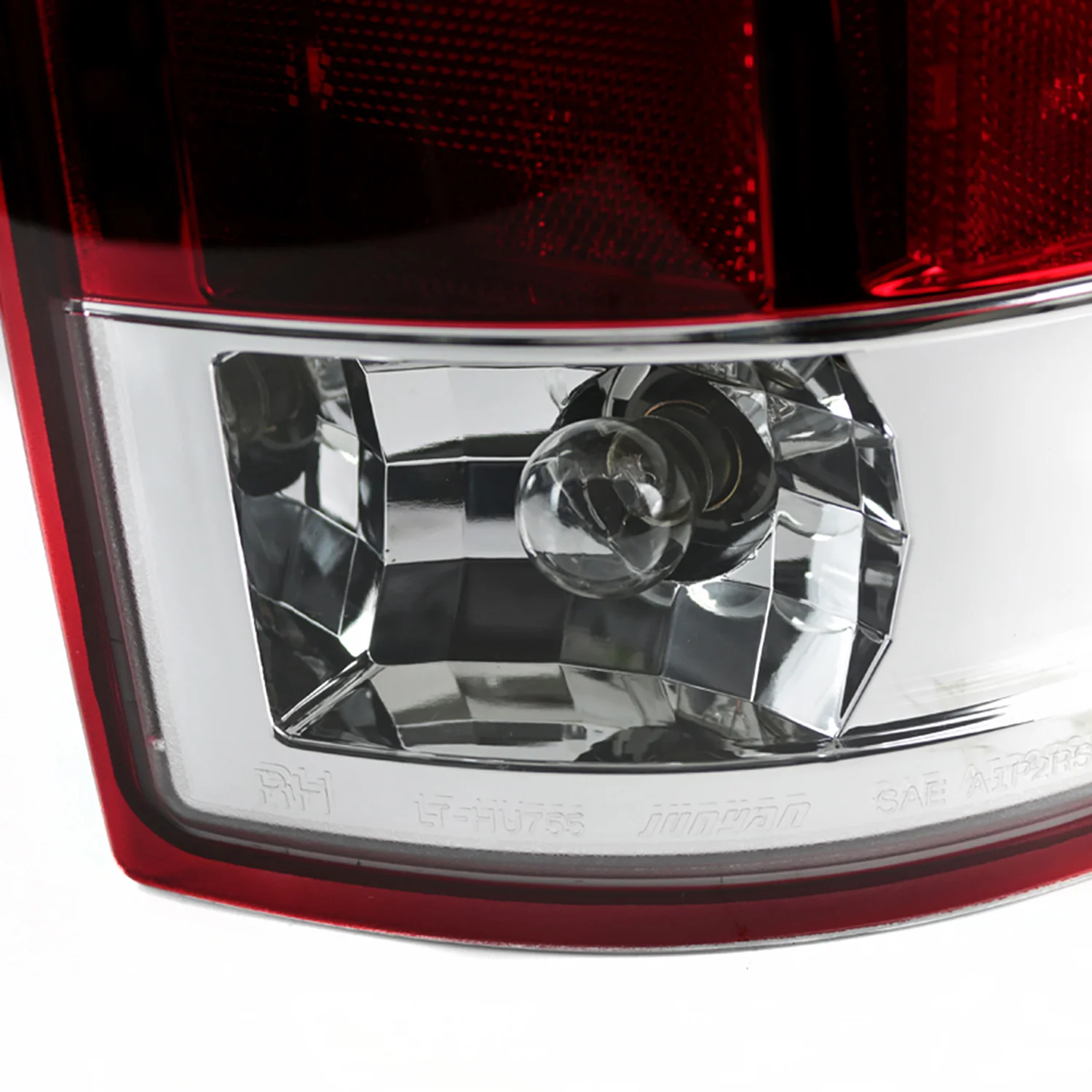 2002-2006 Dodge RAM LED Tail Lights Chrome Housing/Red Clear Lens - Image 4