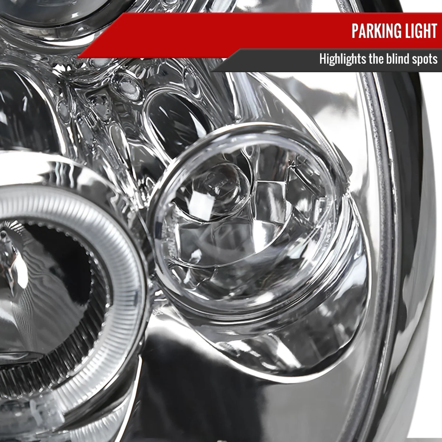 2002-2008 Mini Cooper R50 R53 R52 Single Halo Projector Headlights Chrome - Image 5