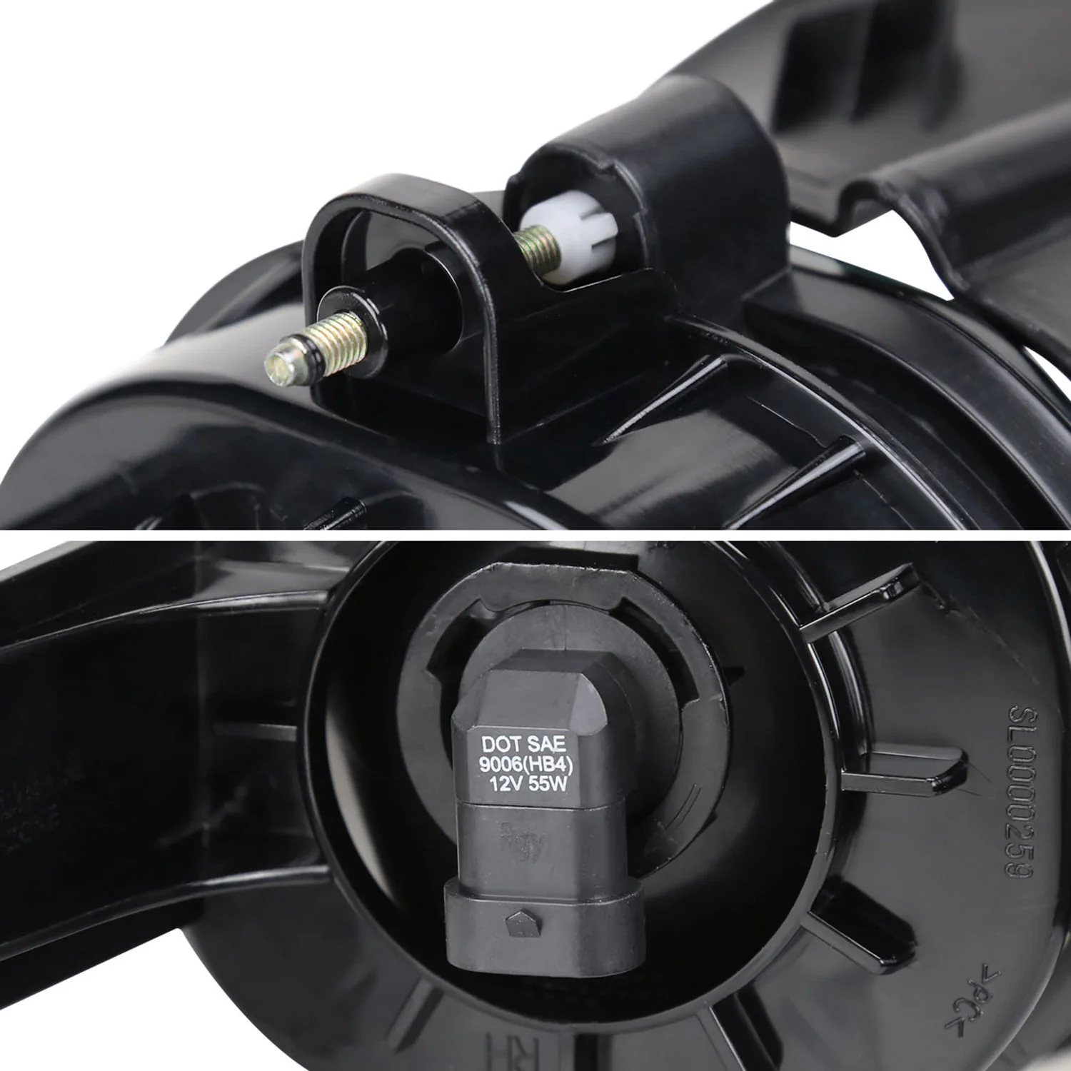 2002-2009 Dodge RAM 1500/2500/3500 9006 Fog Lights Chrome Housing/Smoke Lens - Image 5