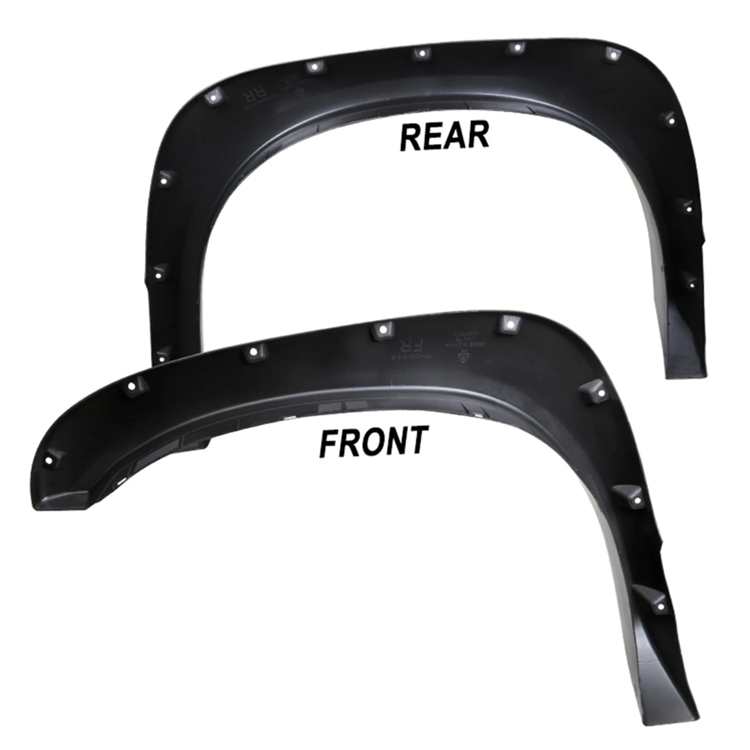 2002-2009 Dodge RAM 1500/2500/3500 Smooth Rivet Style Fender Flares - Image 8