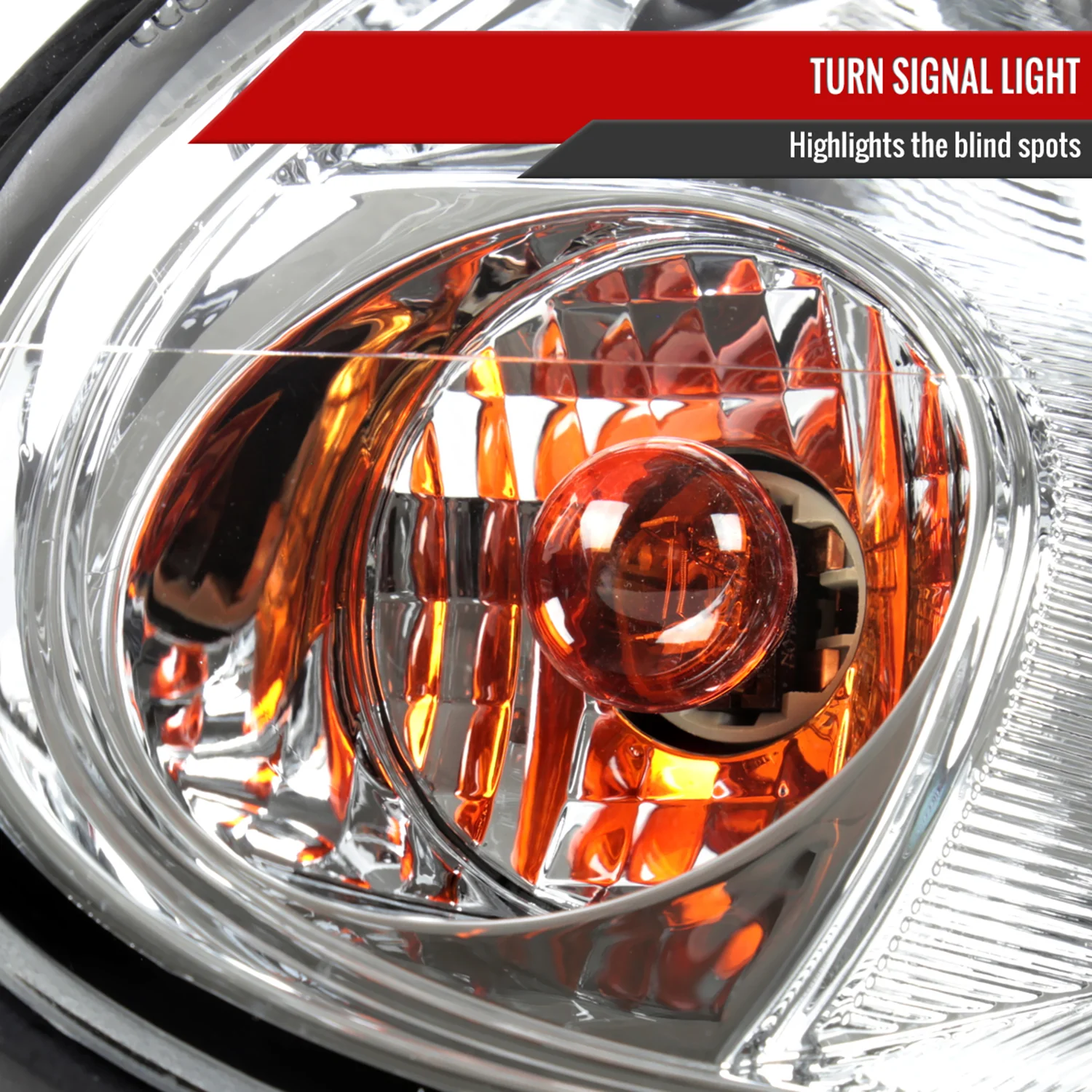 2003-2005 Dodge Neon Factory Style Headlights Chrome Housing/Clear Lens - Image 4