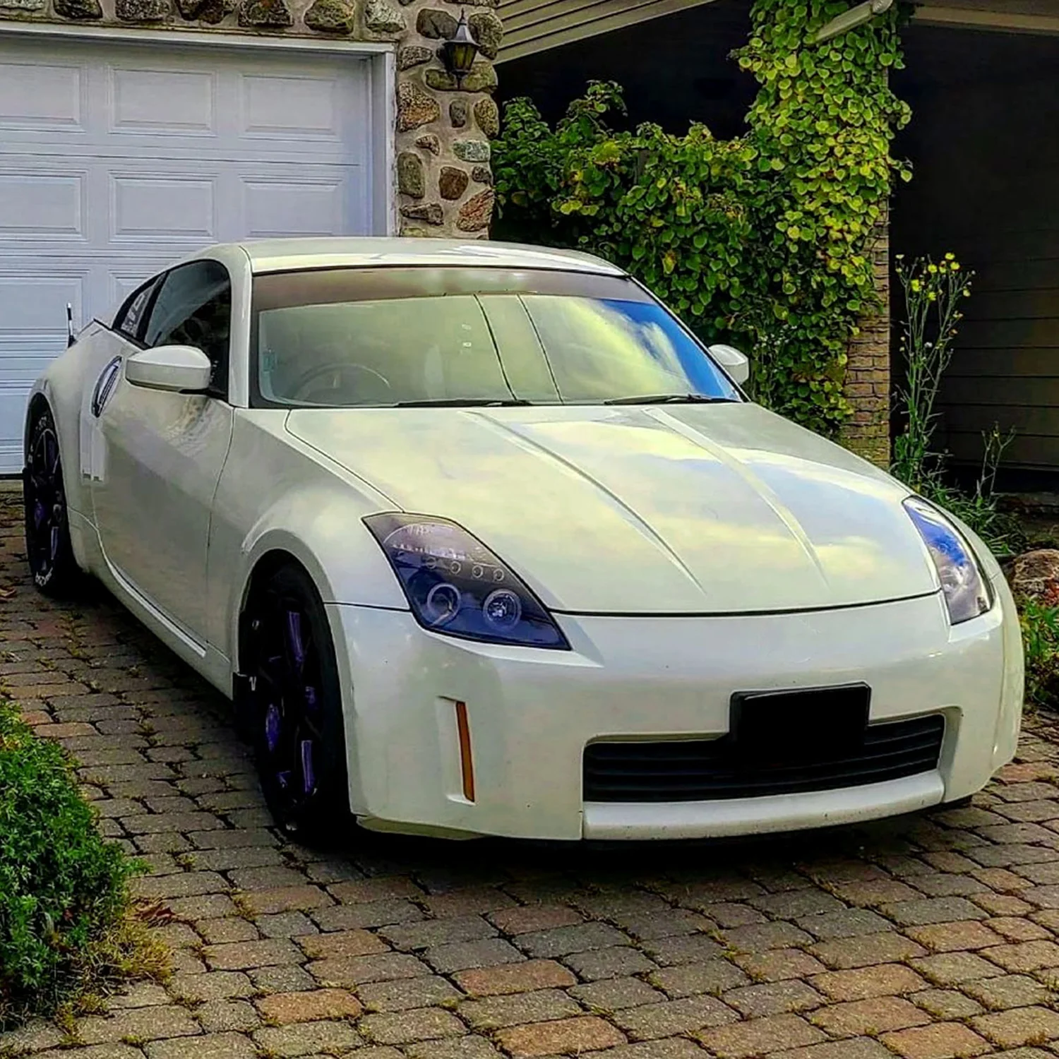2003-2005 Nissan 350Z Dual Halo Projector Headlights Glossy Black/Smoke Lens - Image 9